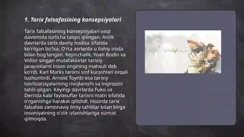 Tarix falsafasi, Sivilizatsiya va Madaniyat 3