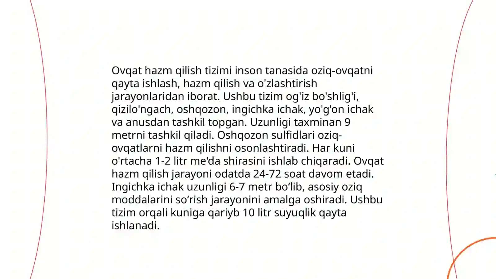 Me'dadagi hazm jarayoni 3