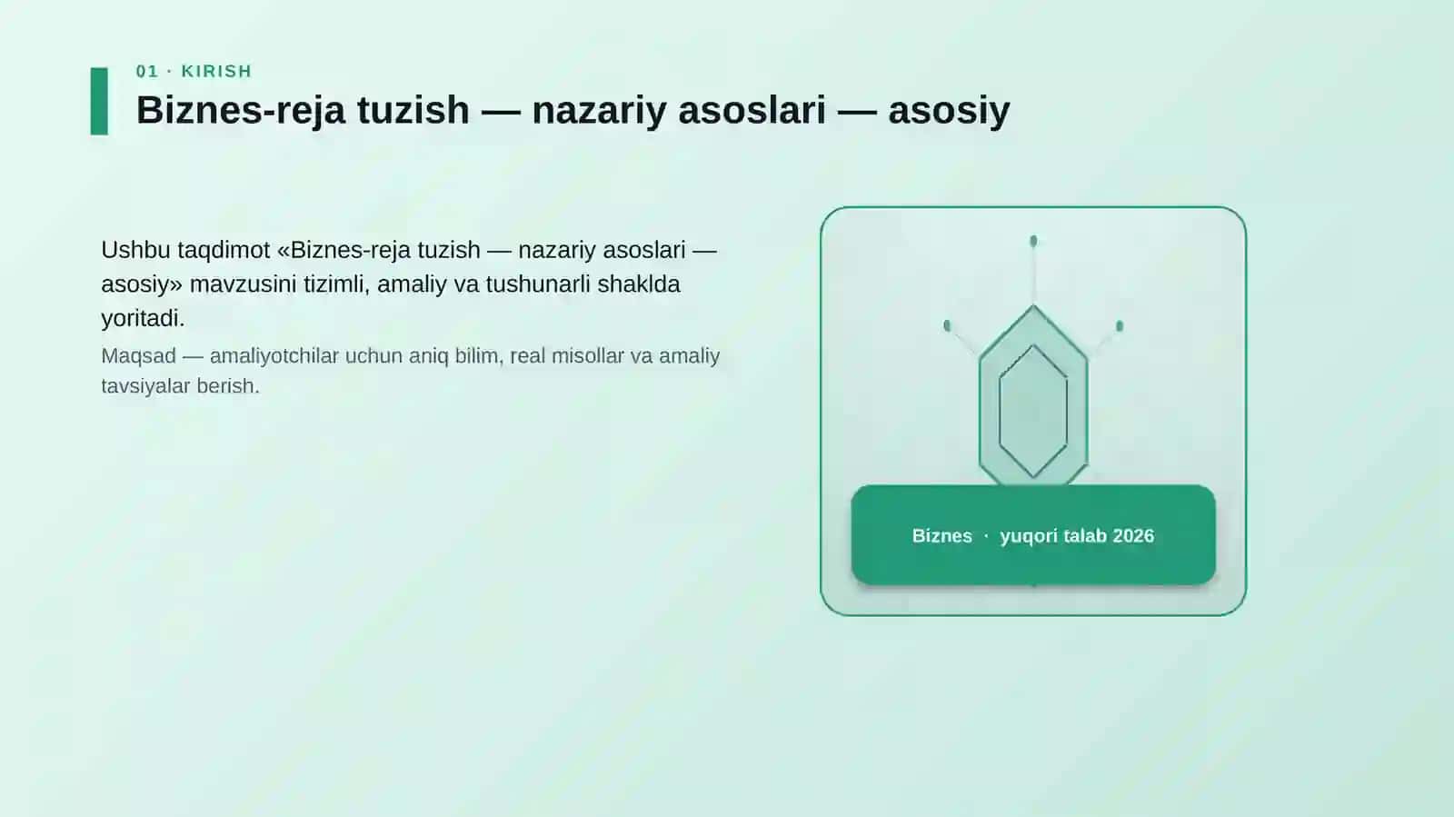 Biznes-reja tuzish 3