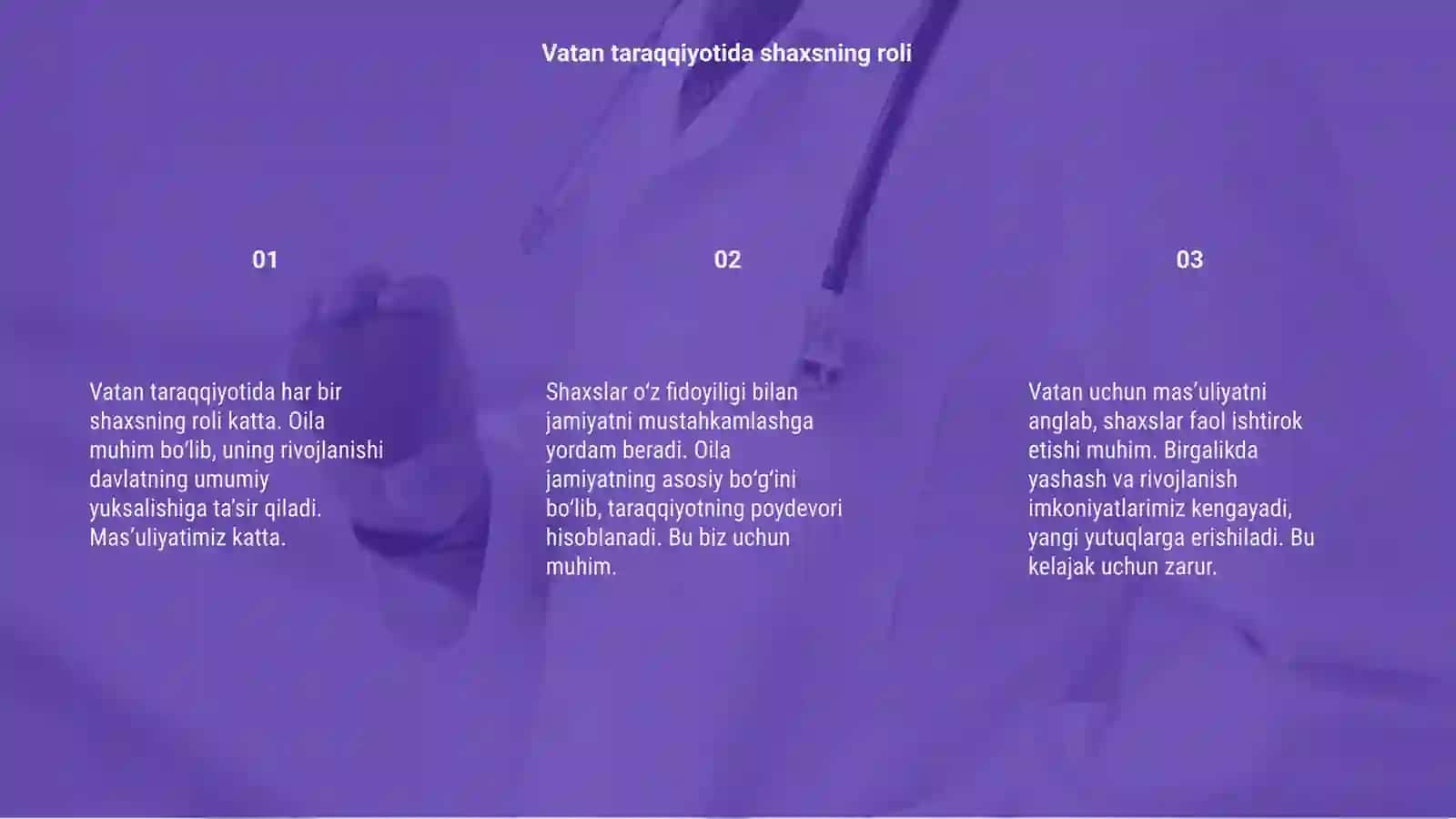 Vatan taraqqiyotiga men ham mas’ulman:Oila jamiyatning asosiy bo’g’ini 3