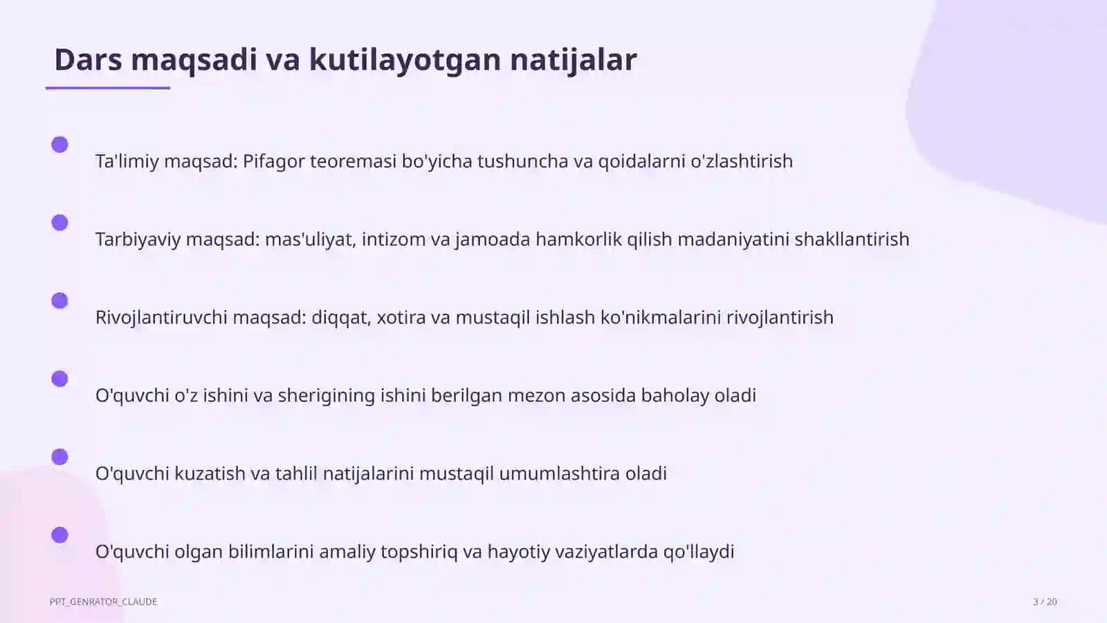 Pifagor teoremasi (8-sinf) 3