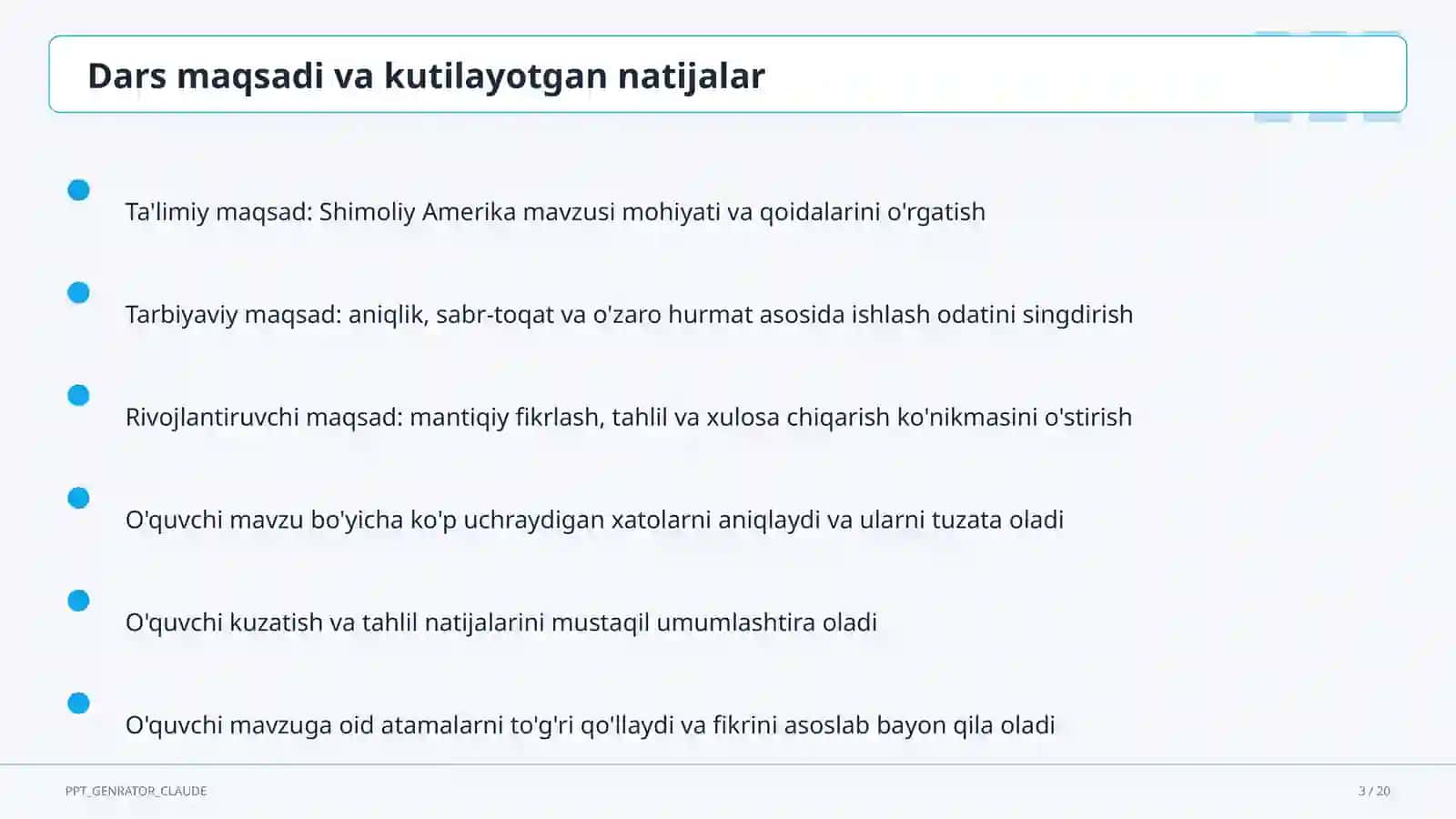 Shimoliy Amerika (7-sinf) 3
