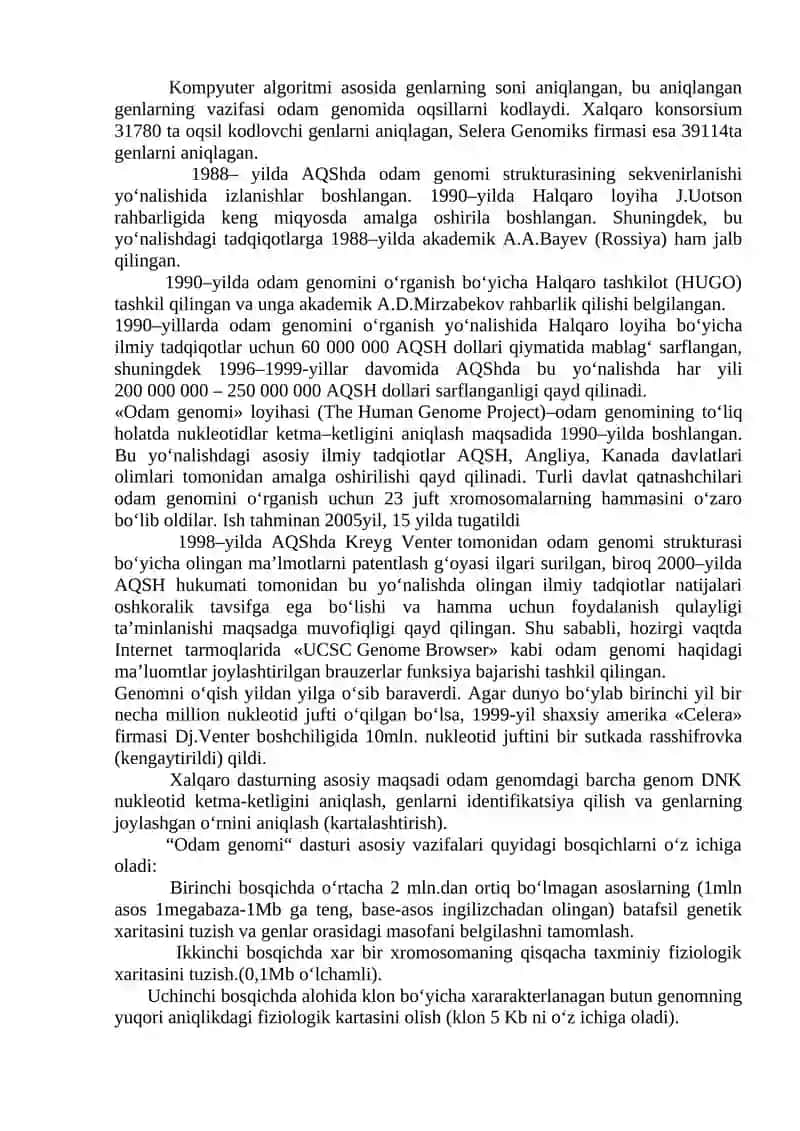 Genlar tuzilishi va genetik taxlil 3