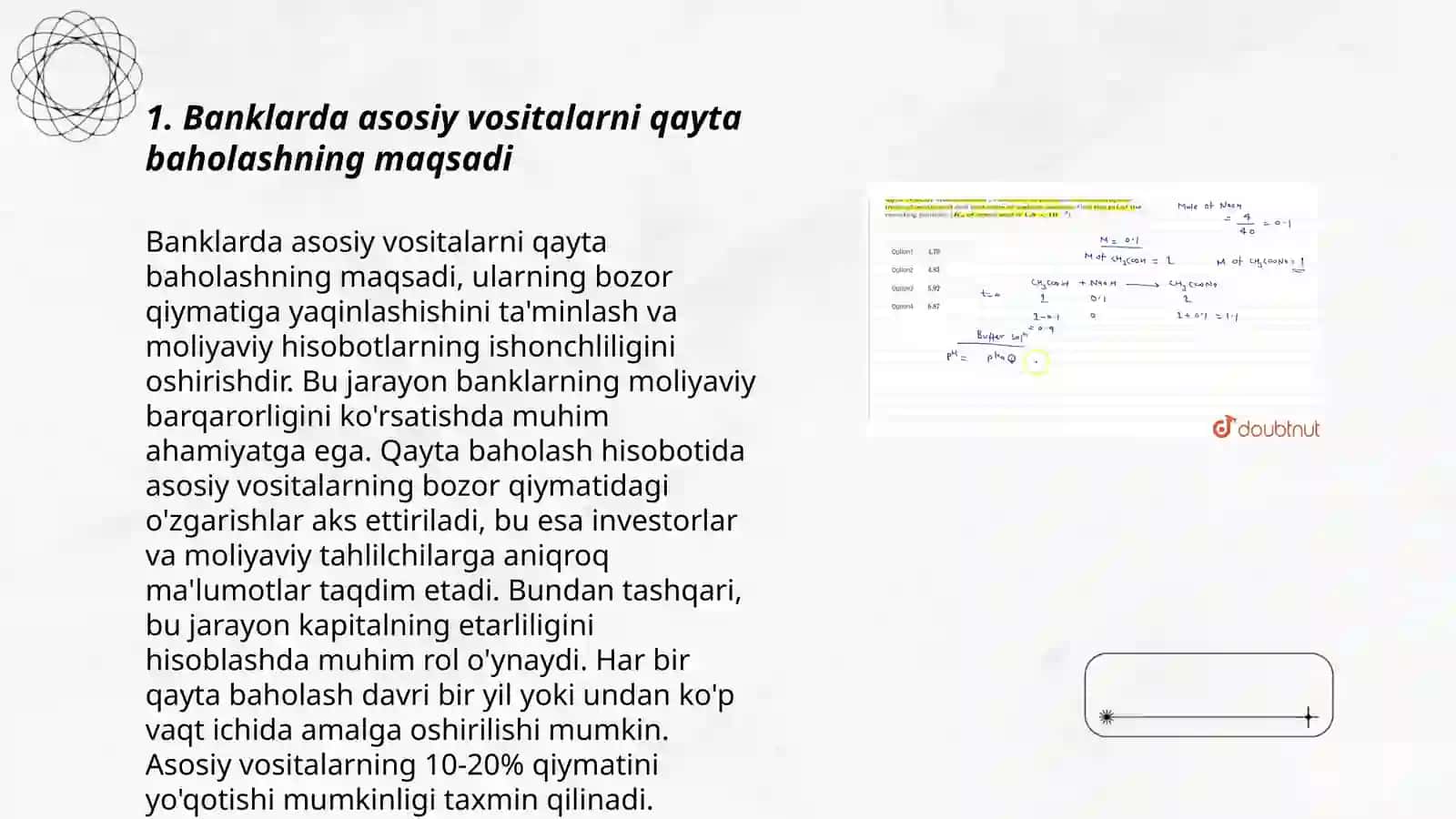 Banklarda asosiy vositalarni qayta baholash va uning hisobi 3