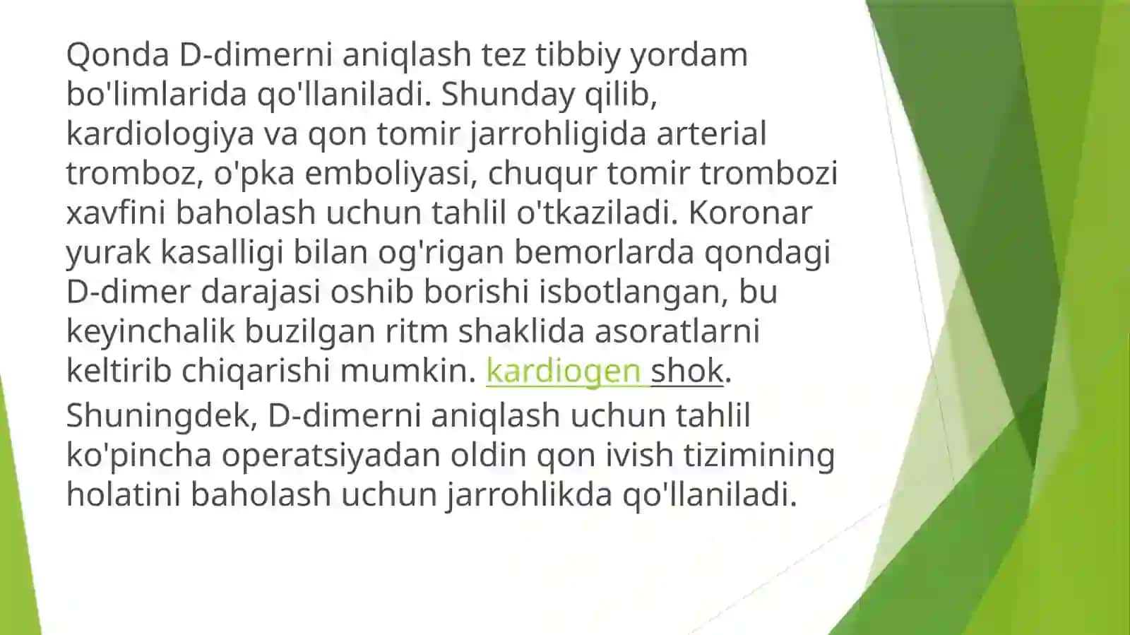 D-dimerning klinik ahamiyati 3