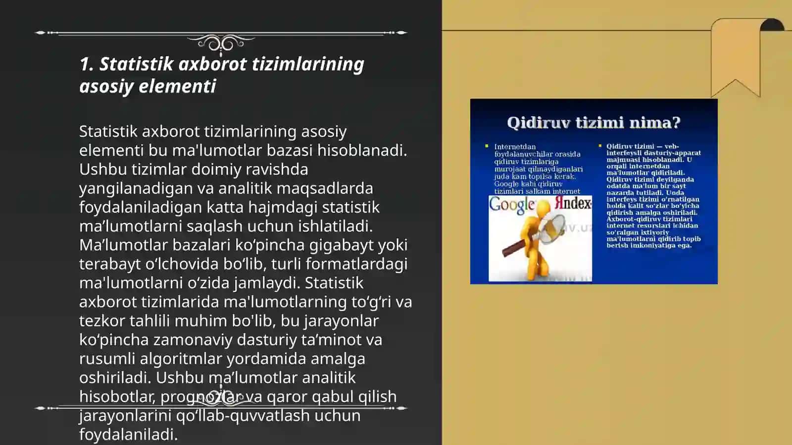 Statistik axborot tizimi 3
