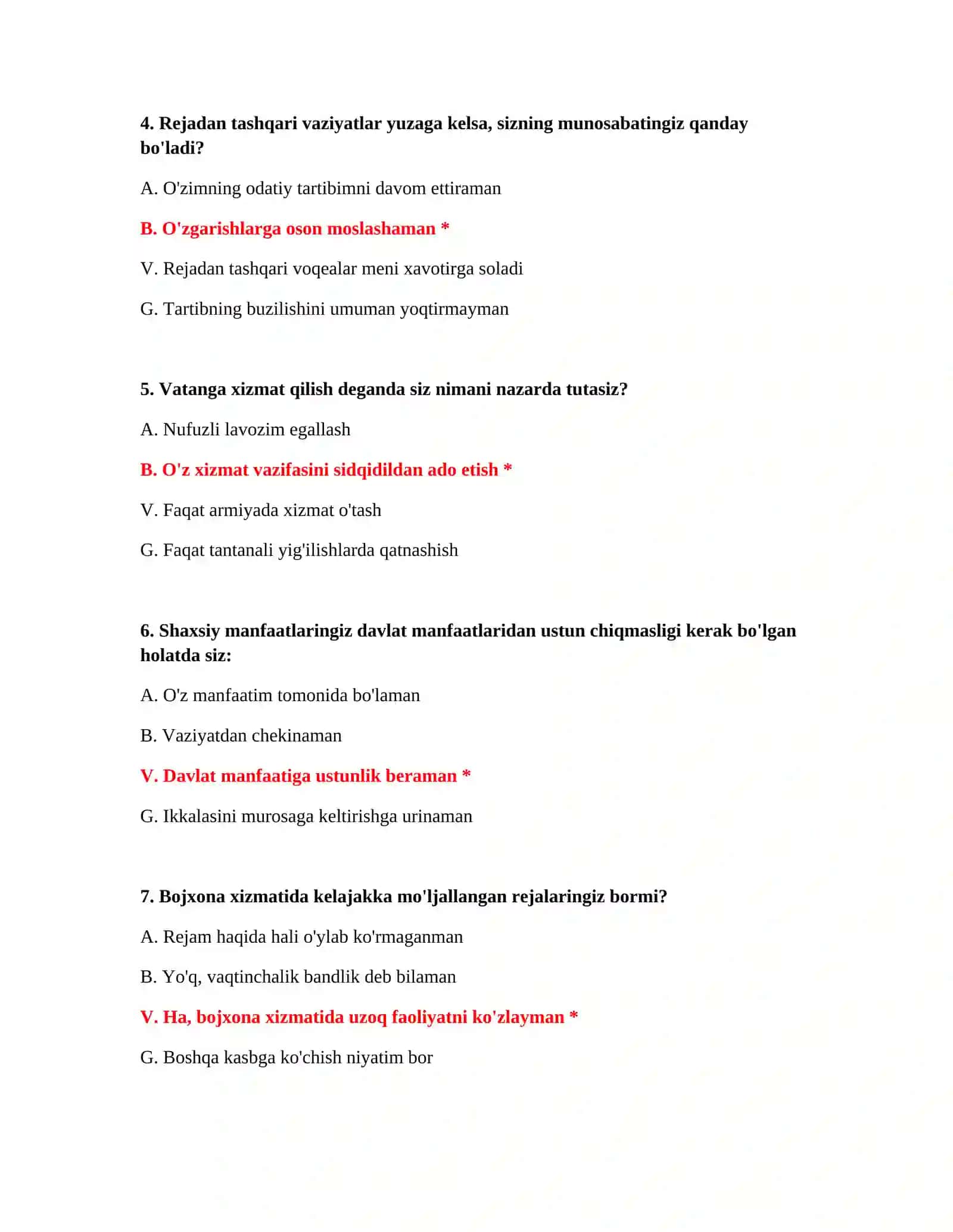 Bojxona to‘lovlari testlari 3