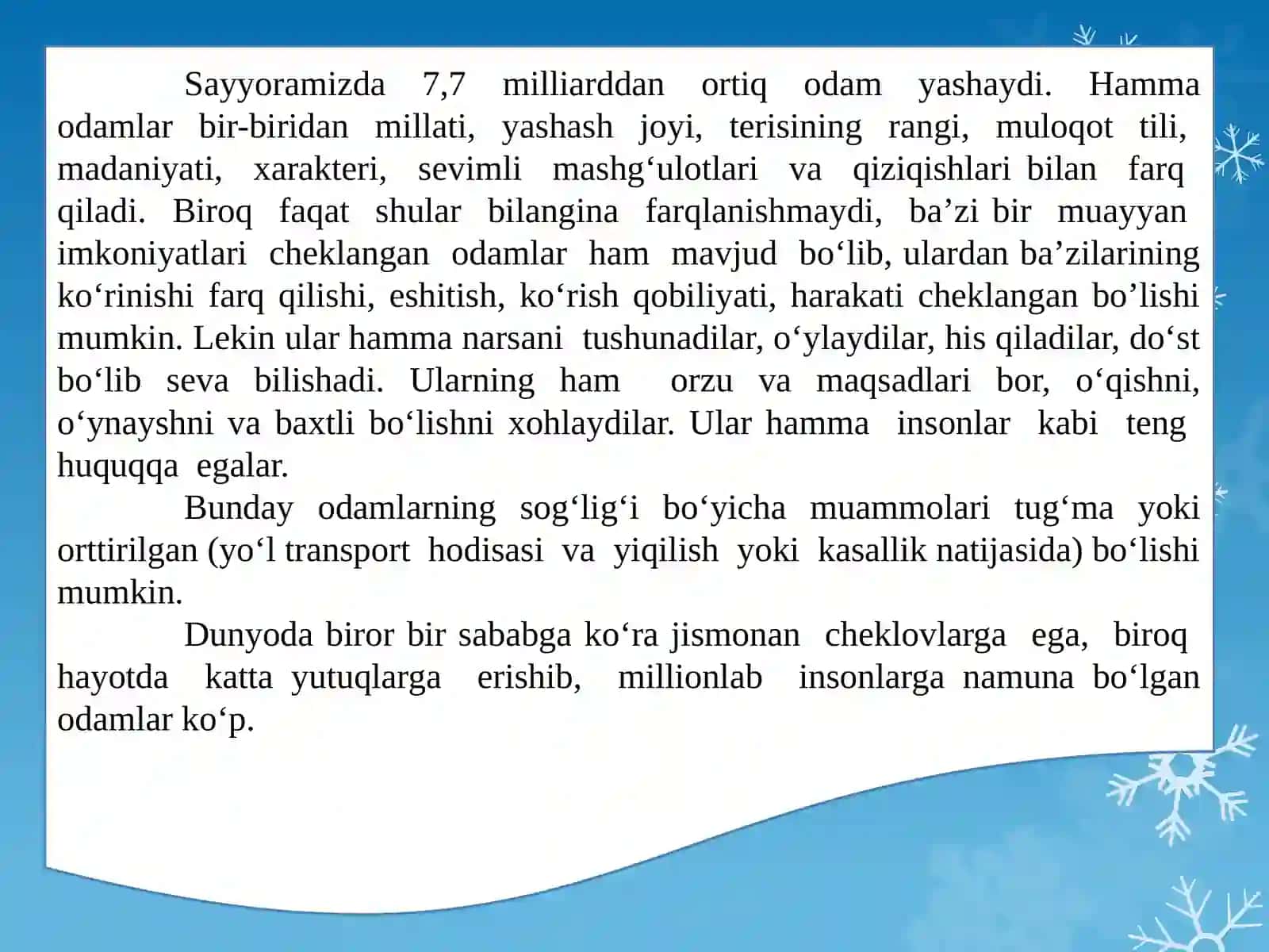 Har bir inson hurmatga loyiq (2) 3