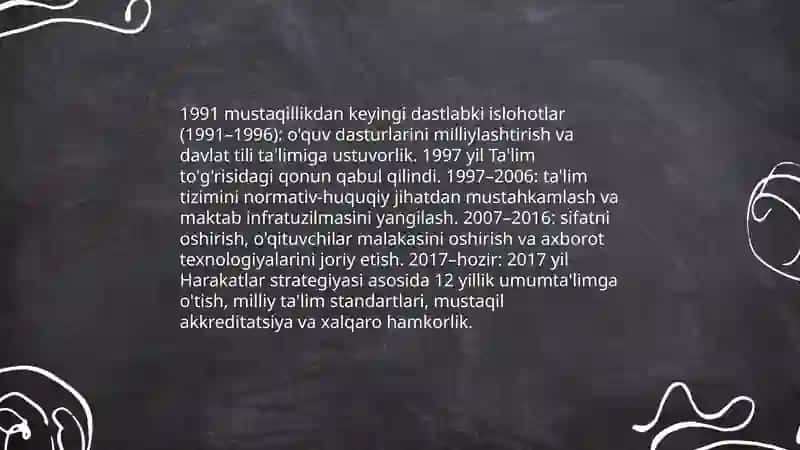 Mustaqil O'zbekistonda ta'lim va pedagogika taraqqiyoti 3