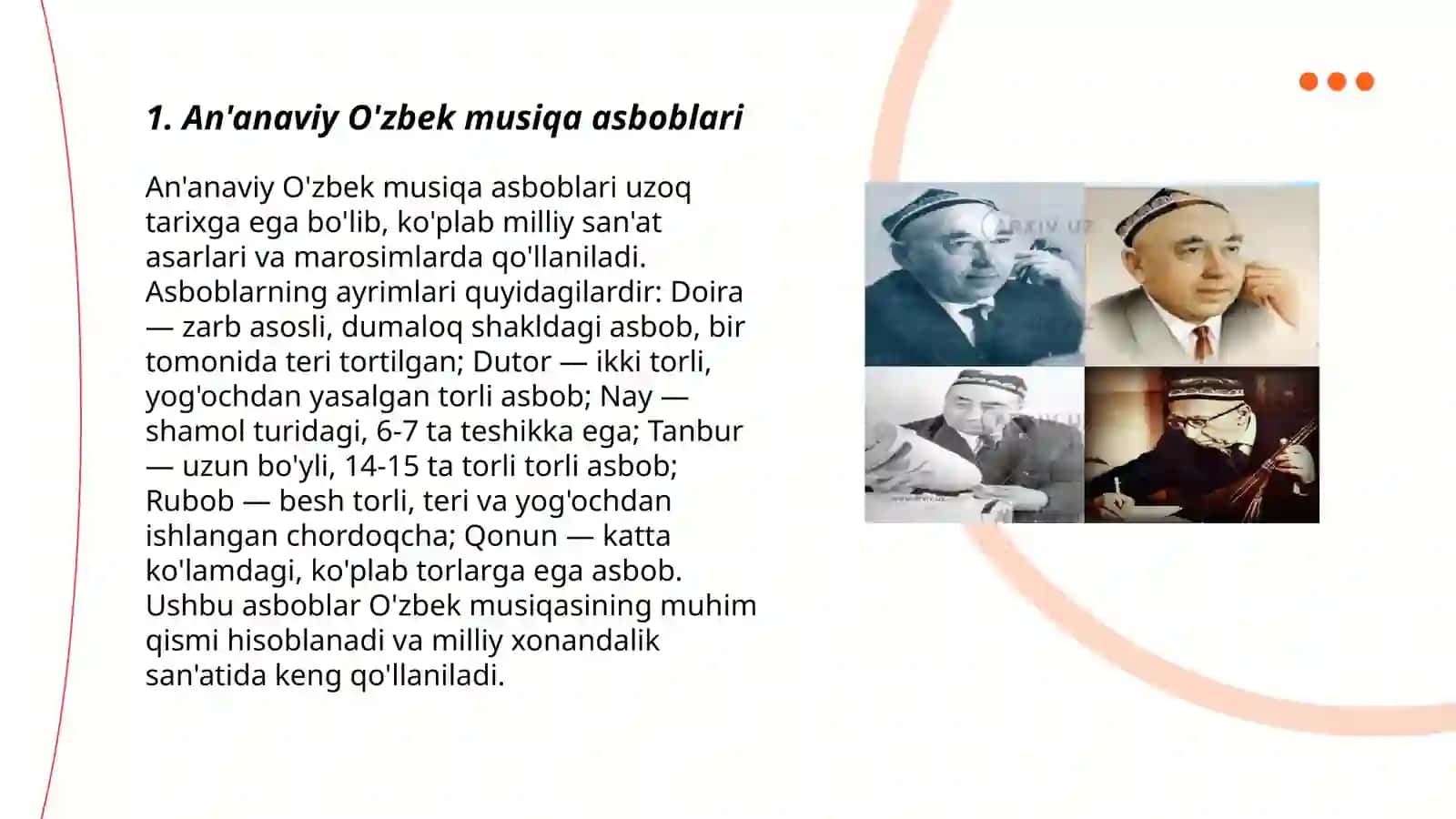 An'anaviy O'zbek musiqa asboblari 3
