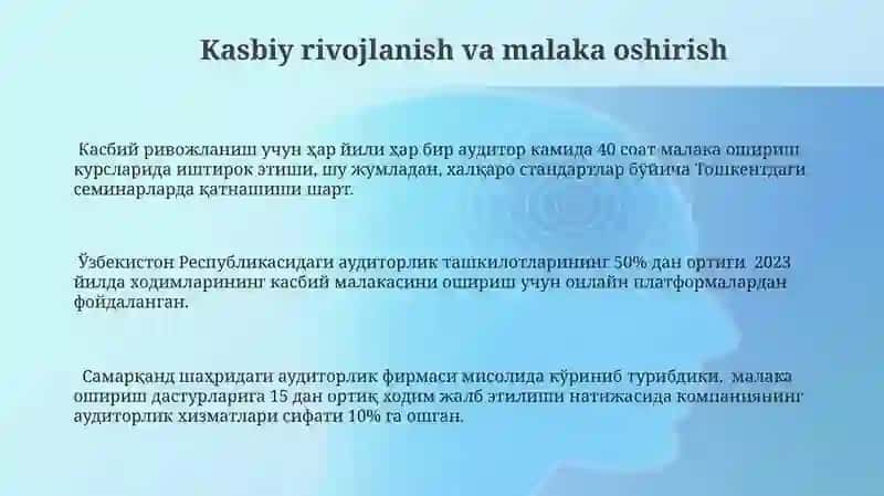 Kasbiy rivojlanish va malaka oshirish 3