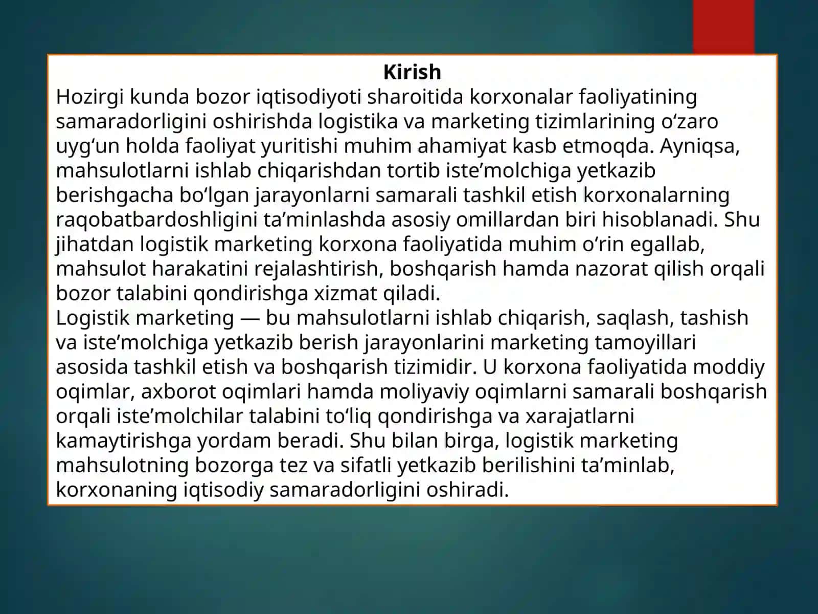 Logistik marketing 3