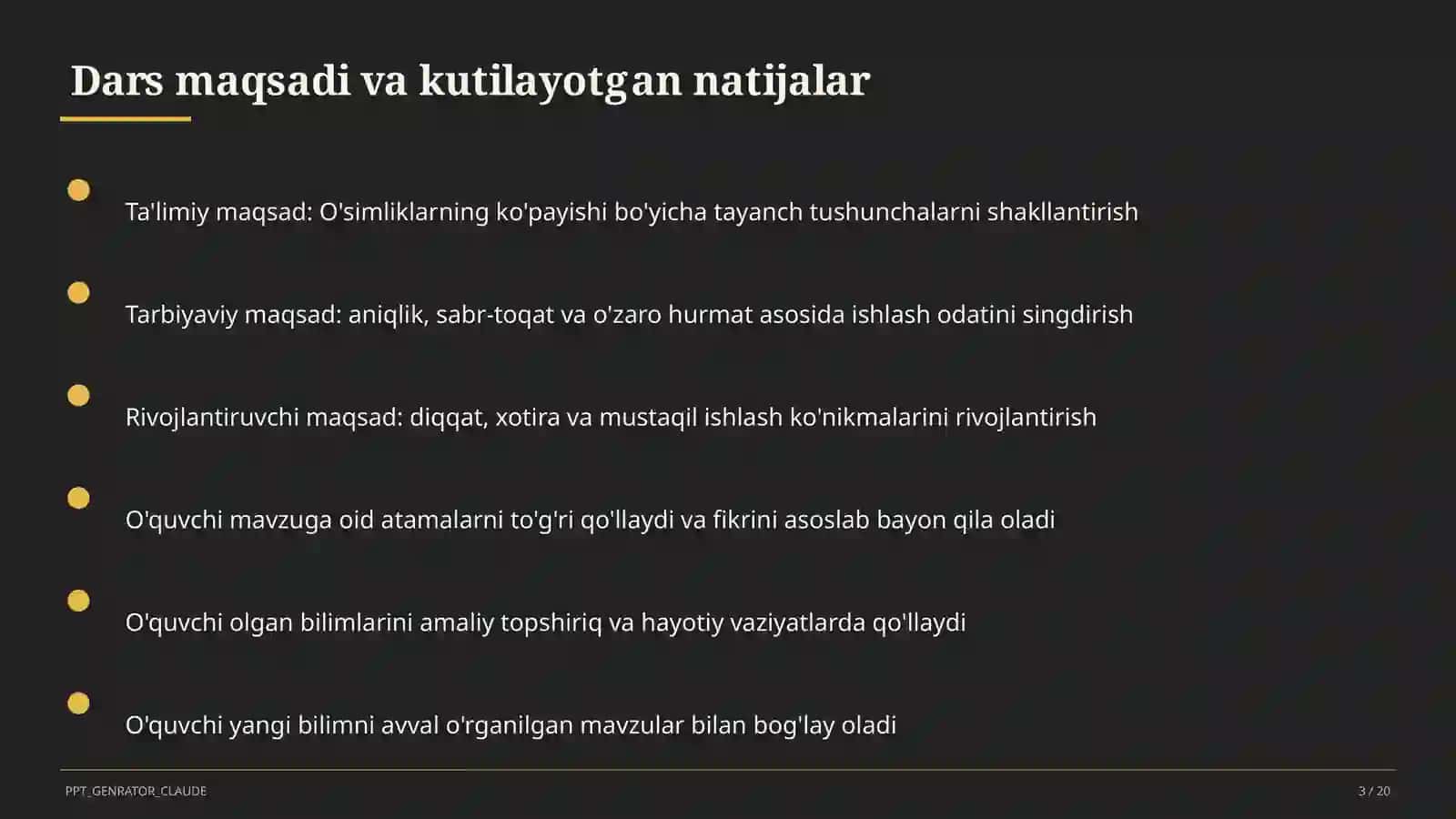 O'simliklarning ko'payishi (3-sinf) 3
