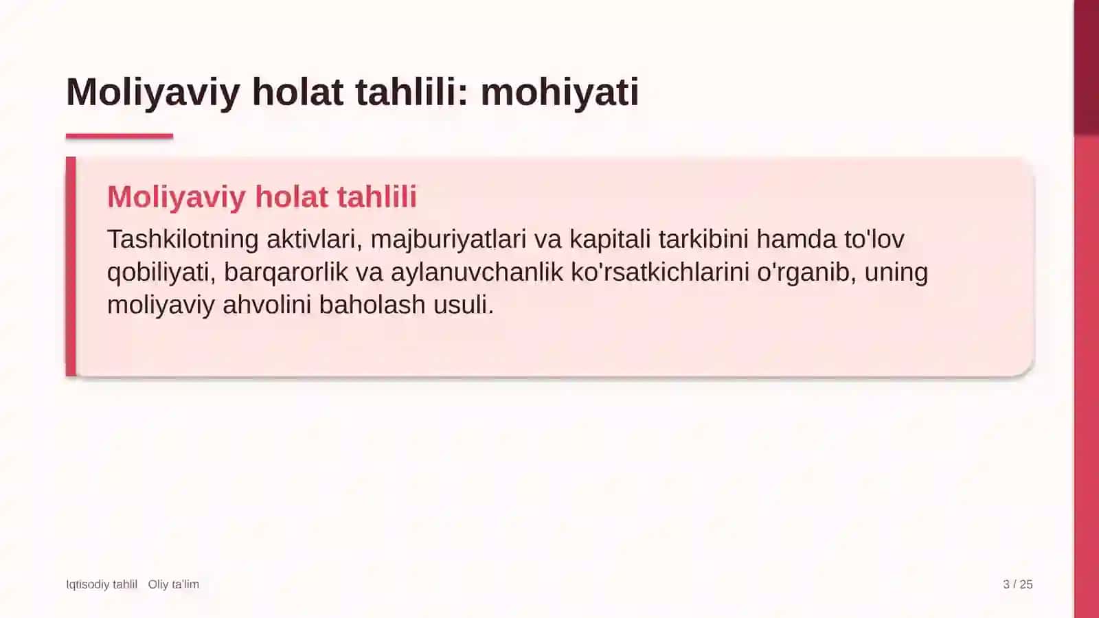 oqova suvlarni tozalash inshootlarida moliyaviy holat tahlili 7841 3