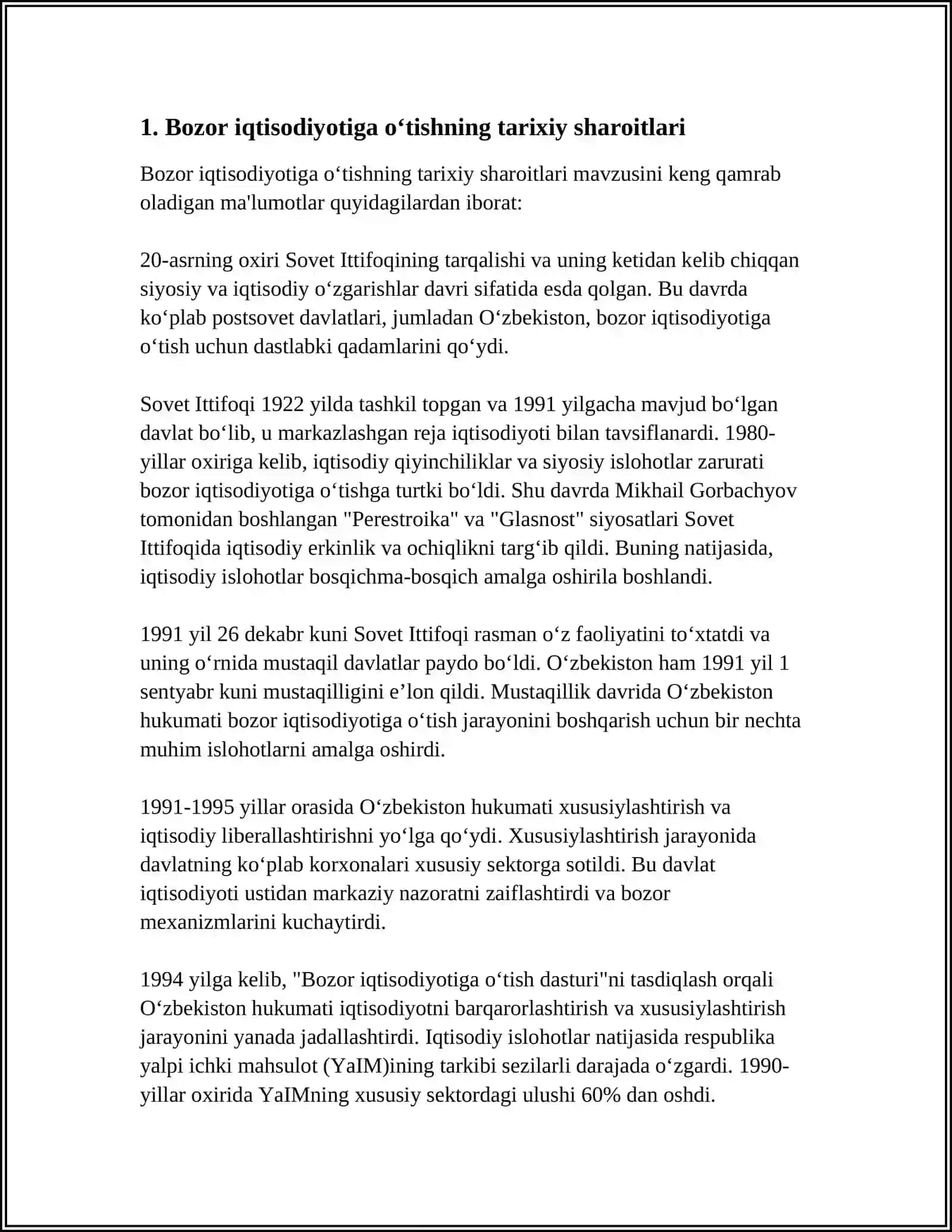 BOZOR IQTISODIYOTIGA ASOSLANGAN O‘ZBEK MODELI? 3