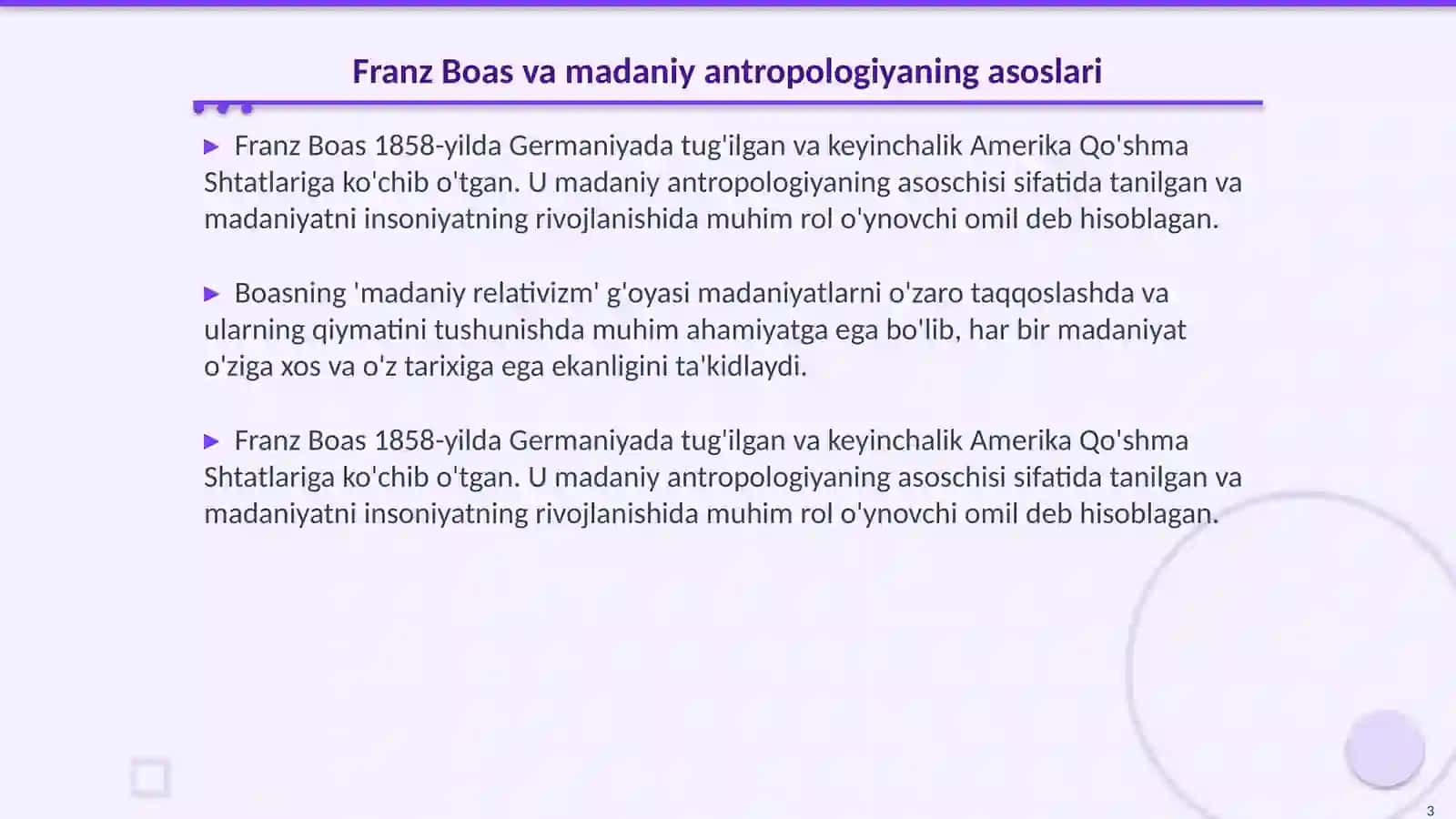 Madaniy antropologiya Franz Boas Marsel Mouss Branislav Malinovskiy hayoti 3
