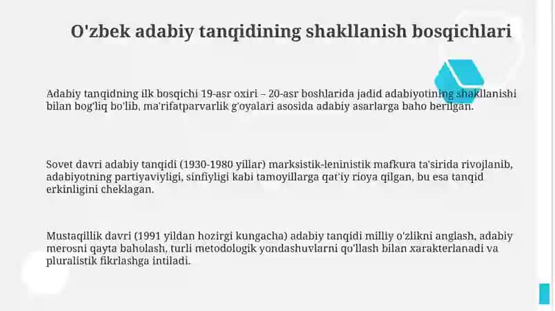 Oʻzbek Adabiy Tanqidi 3
