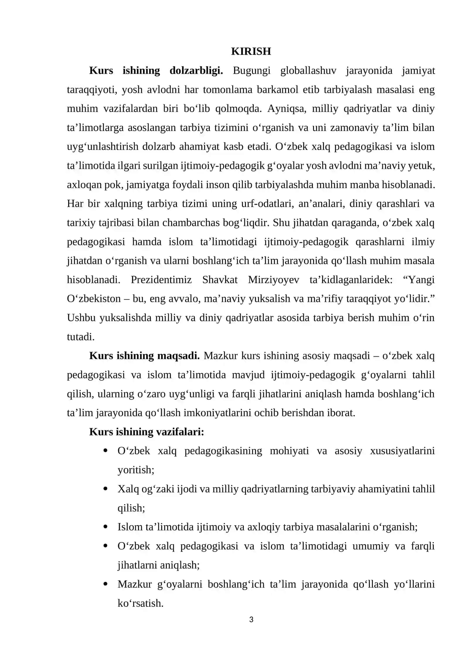 O‘zbek xalq pedagogikasi va islom ta’limotida ijtimoiy-pedagogik g‘oyalar 3