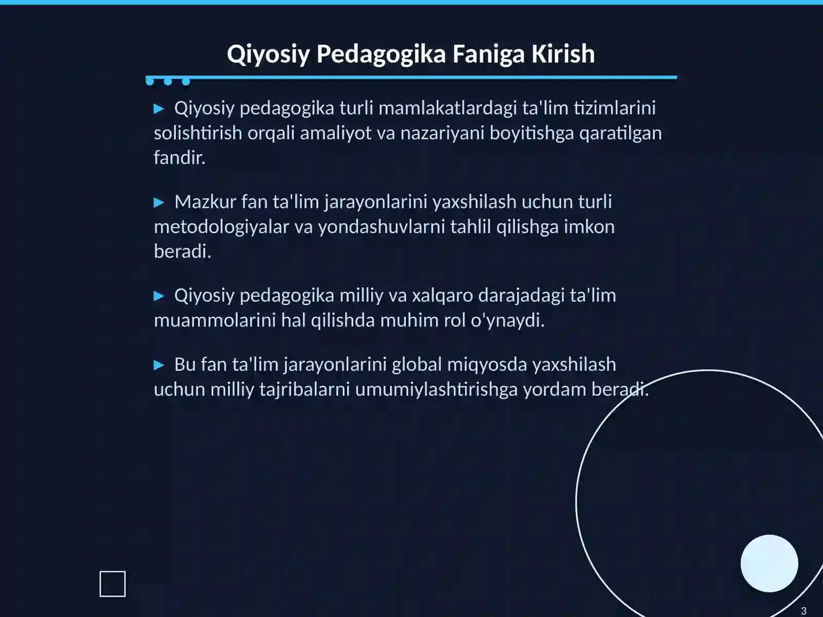 Qiyosiy Pedagogika Tadqiqotlari Metodlari va Tajribalarni Qiyoslash 3