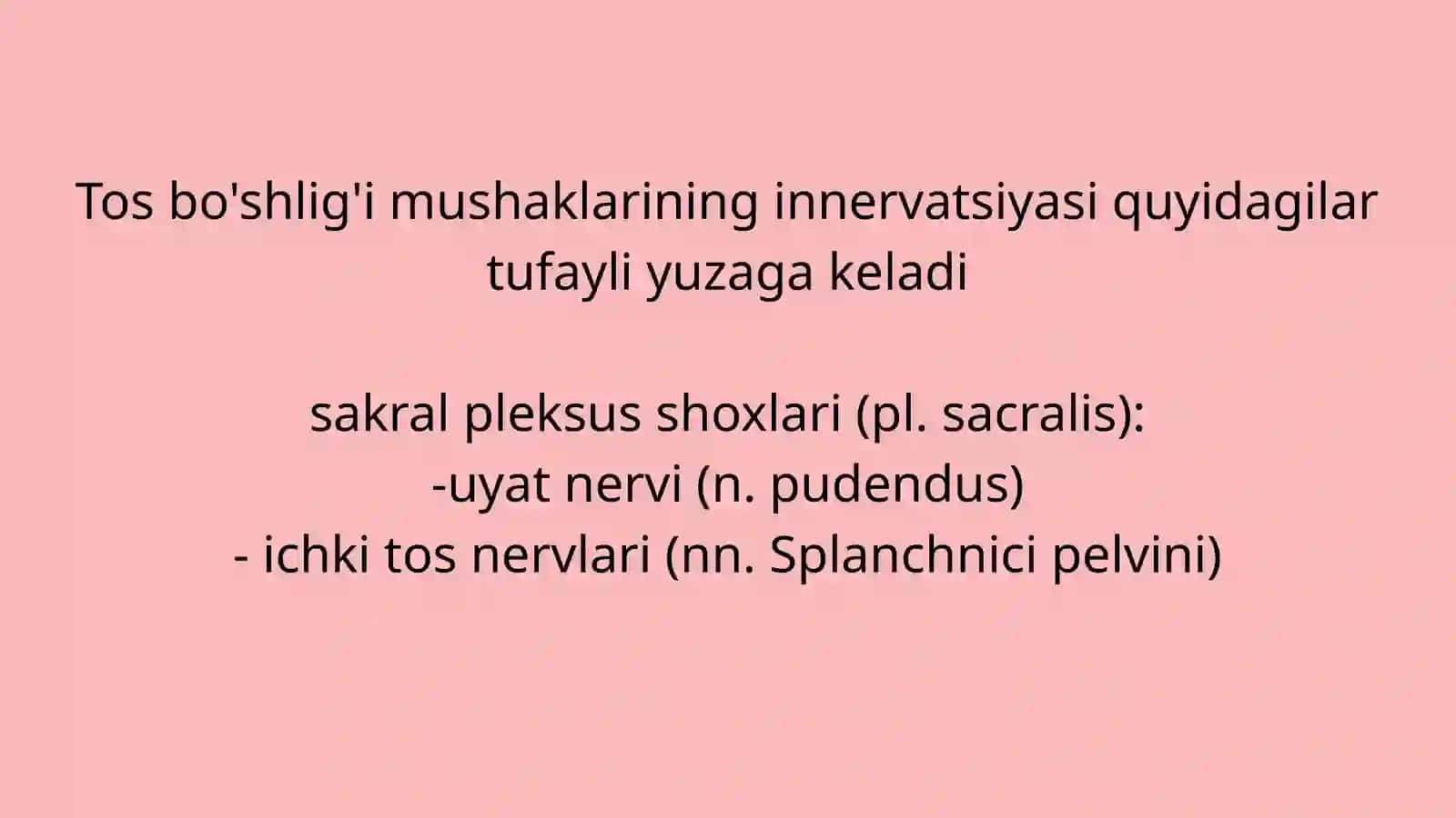 TOS ORGANLARI INNERVATSIYASI VA BUZILISH SINDROMLARI 3