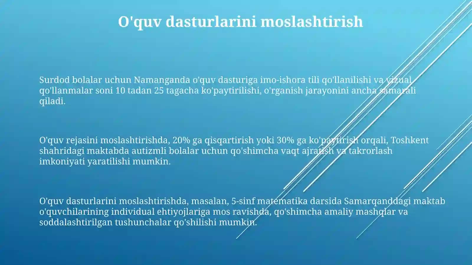 Surdod bolalar uchun Namanganda o'quv dasturi 3