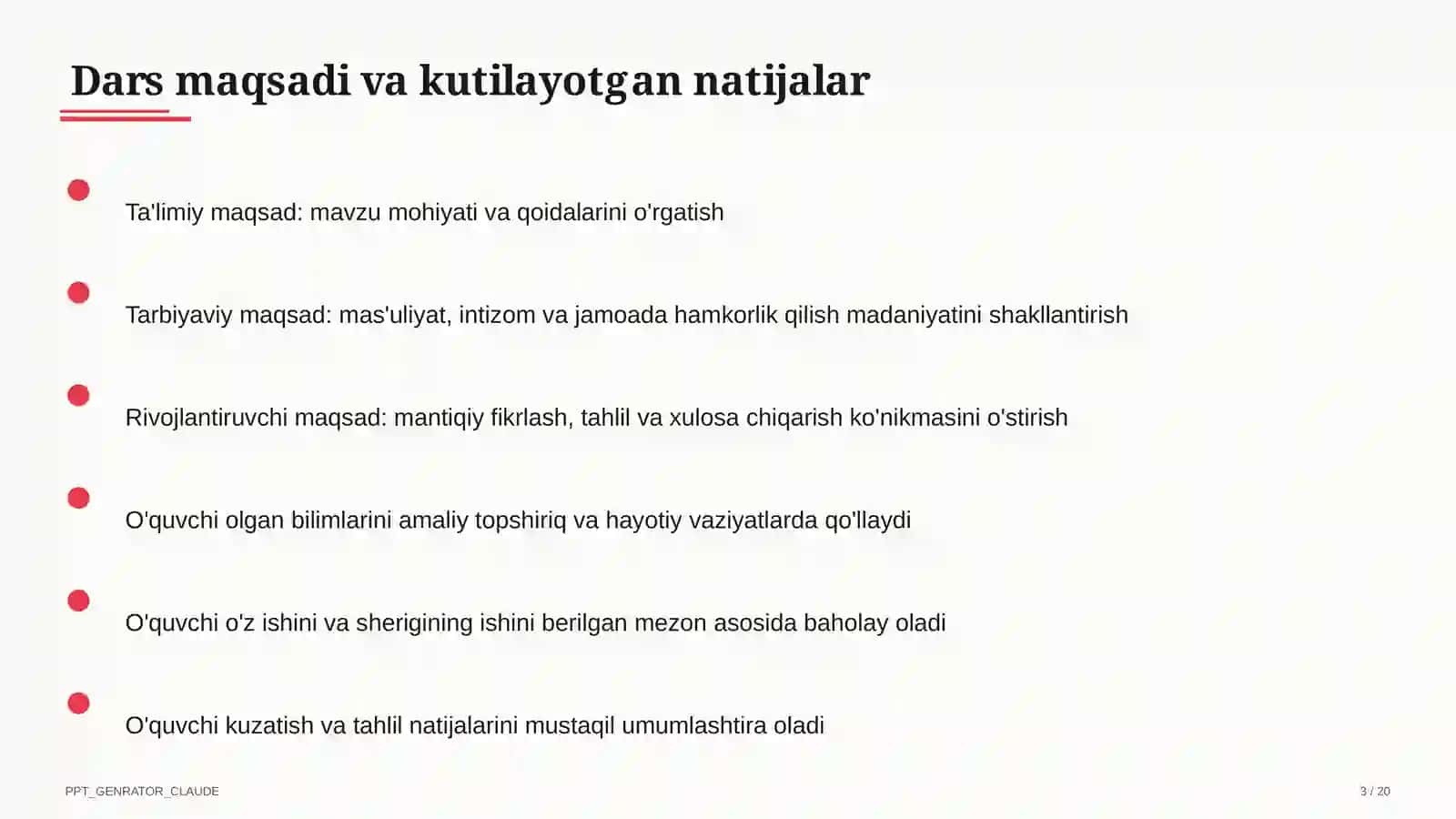 Sinf soati uchun 2026-2027 o'quv yili mavzulari: tarbiyaviy soatlarni rejalashtirish (2026) 3