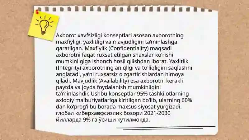 Kompyuter tarmoqlarida axborot xavsizligi taminlash 3