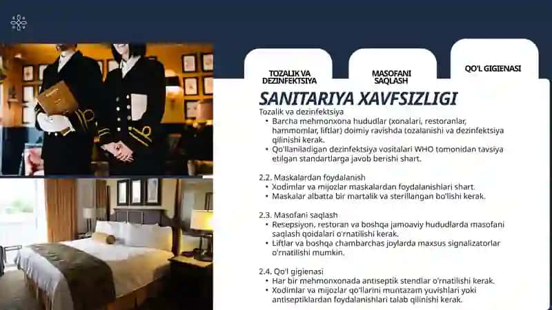 MEHMONXONA INDUSTRIYASIDA PANDEMIYA VA SANITARIYA XAVFSIZLIGi 3