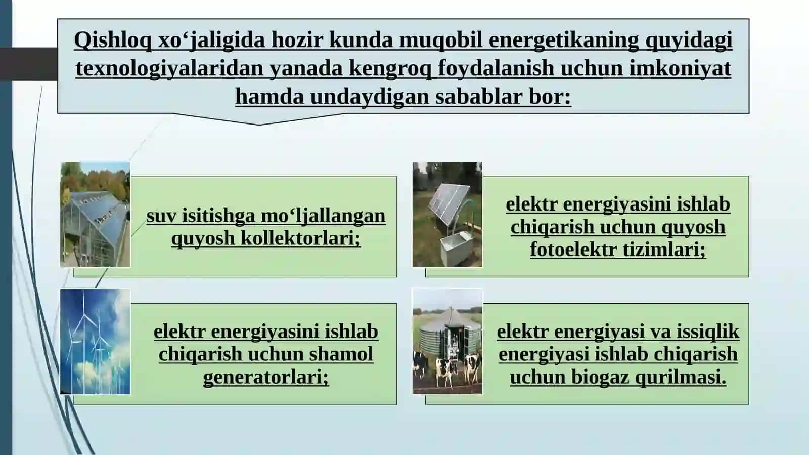 2023-yil energiya manbalarini va energiya tejovchi texnologiyalar 3