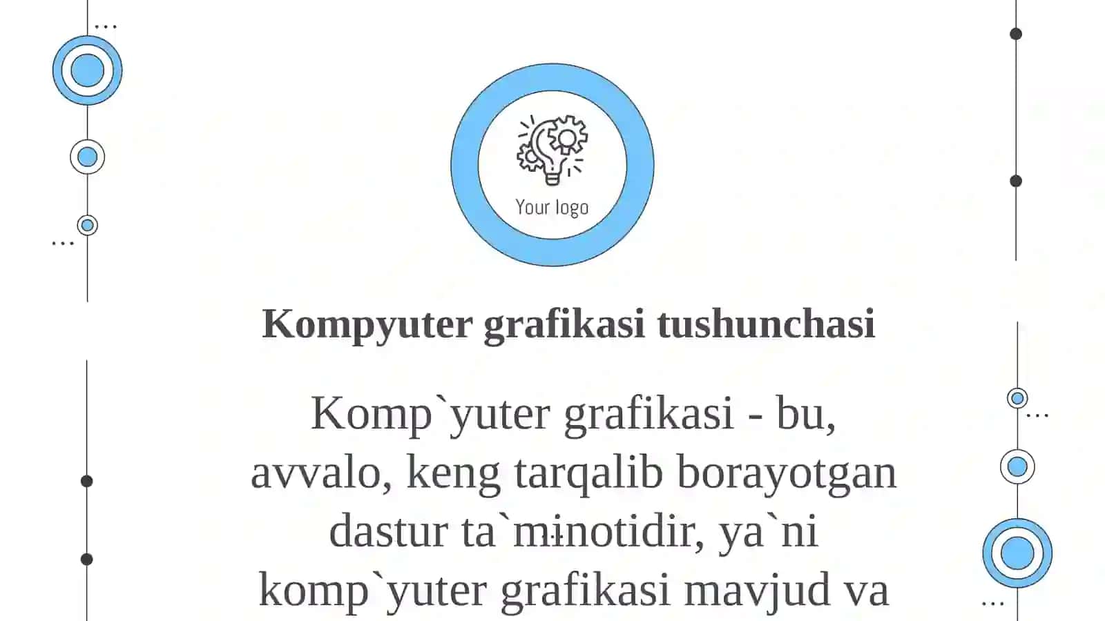Kompyuter grafikasining dasturiy ta’minoti. Rasmga ishlov berish(cyaratish) 3