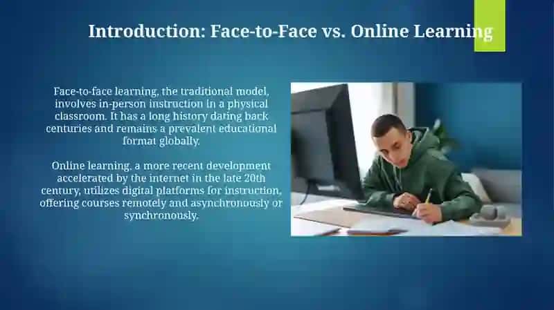Face to Face Learning vs Online Learning 3