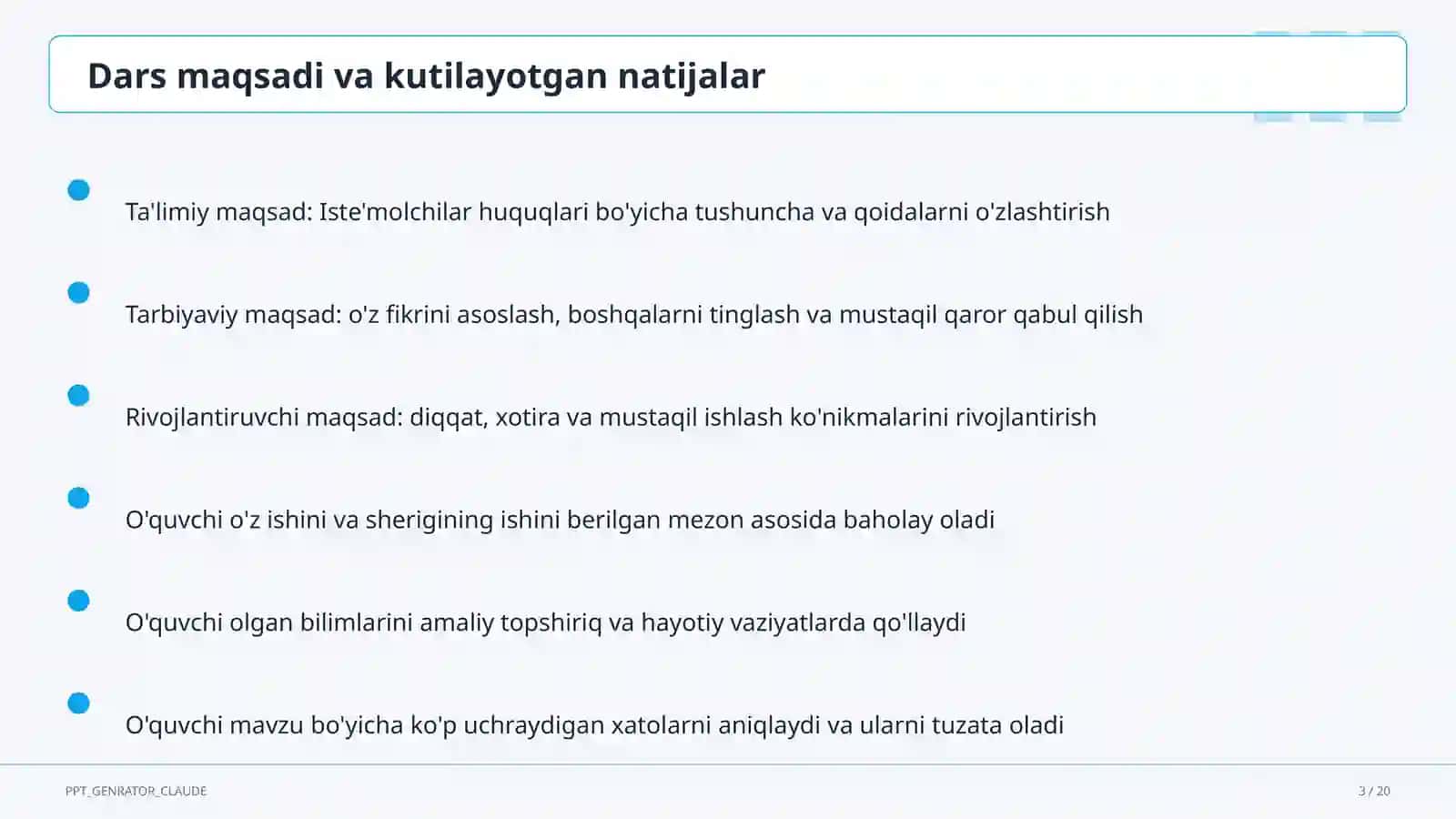 Iste'molchilar huquqlari (10-sinf) 3