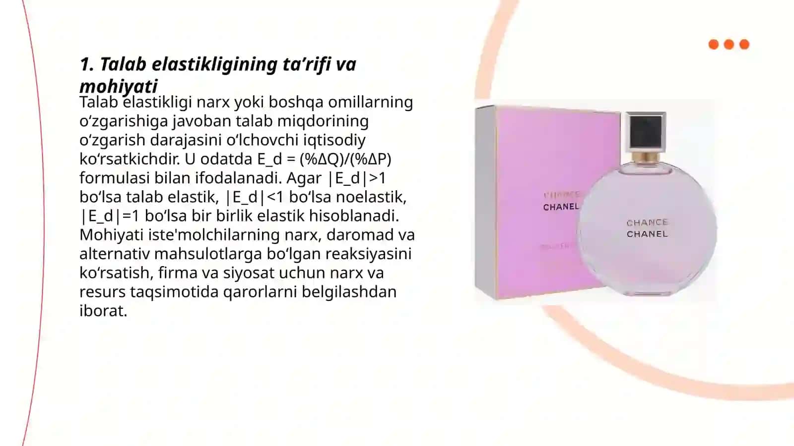 Talab elastikligi 3