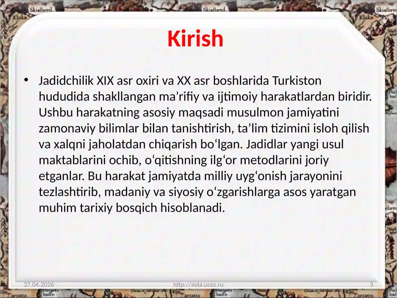 Jadidchilik 3