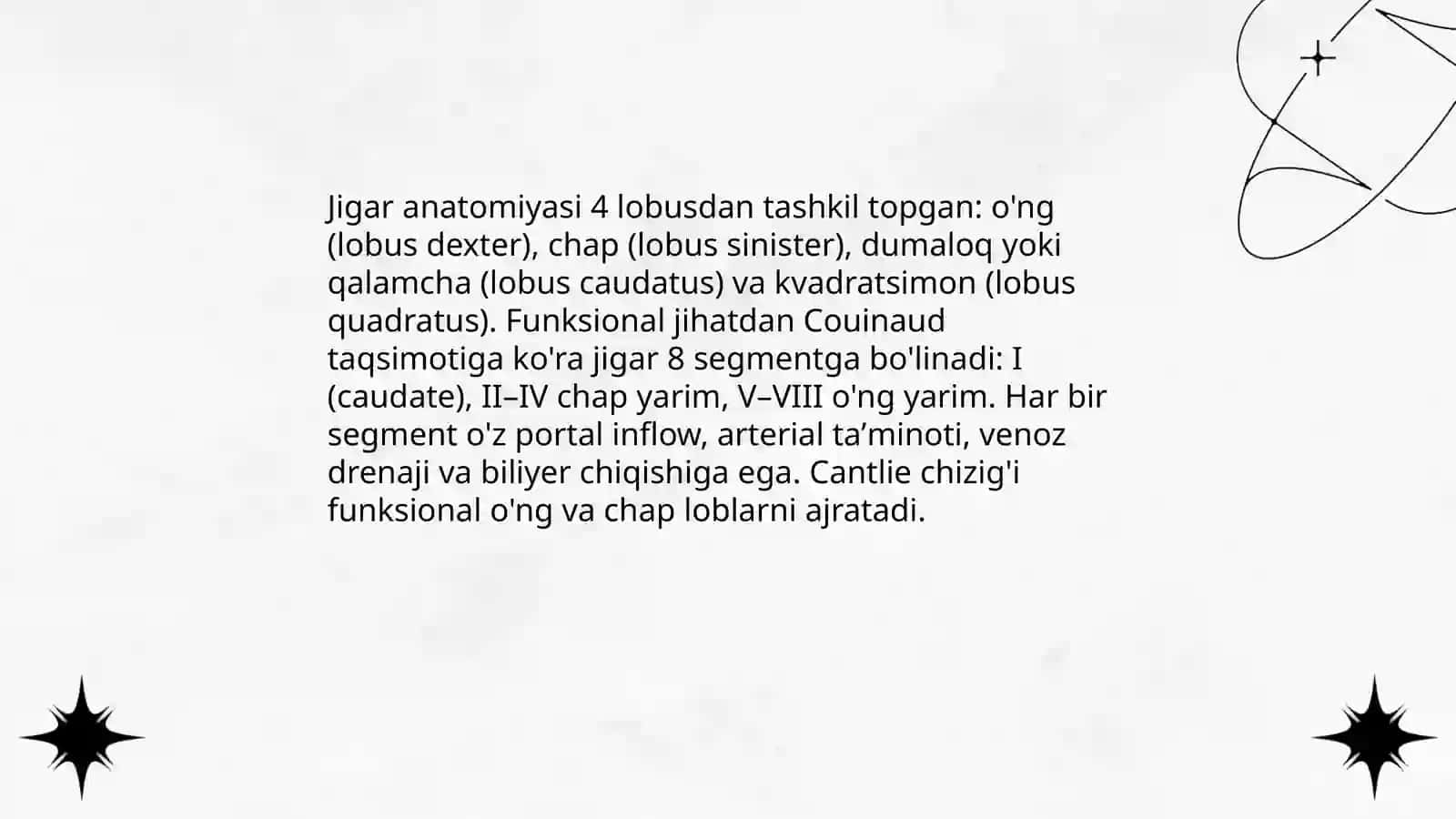 Jigar va o't qopining anatomo-fiziologik xususiyatlari 3