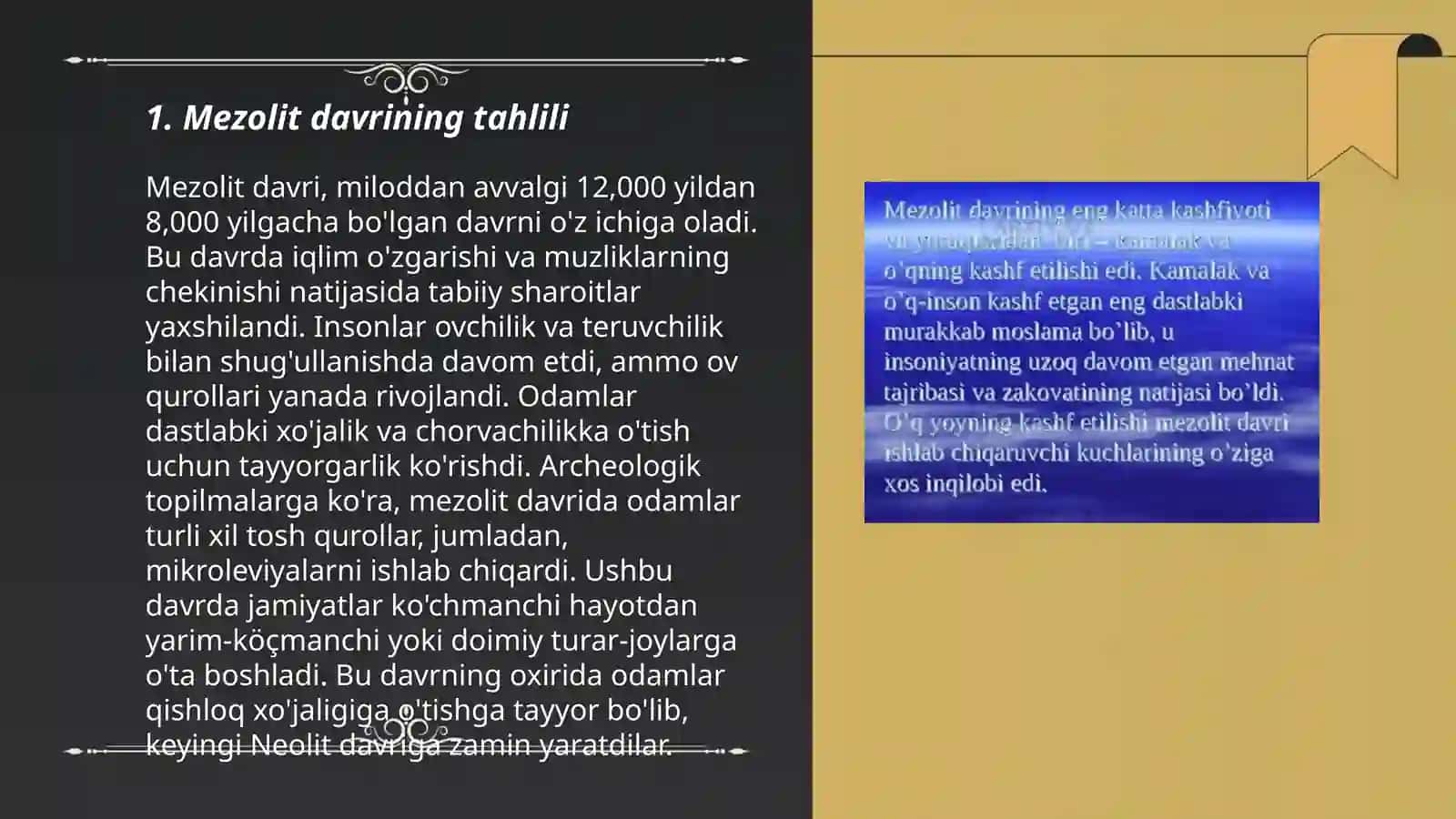 Mezolit davri 3