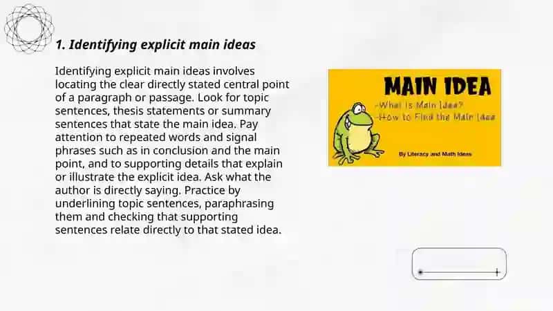 Reading for main ideas 3