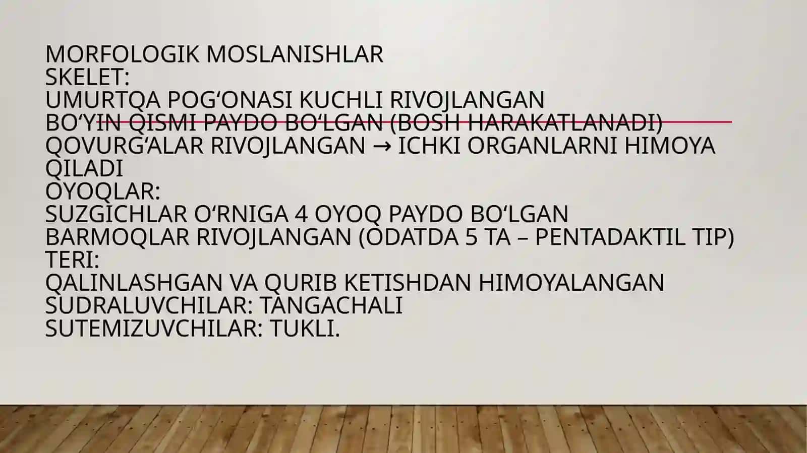 Tetrapodakattasinfigamansubhayvonlarningquruqlikdayashashinita’minlovchimorfologikvafiziologikxususiyatlari 3