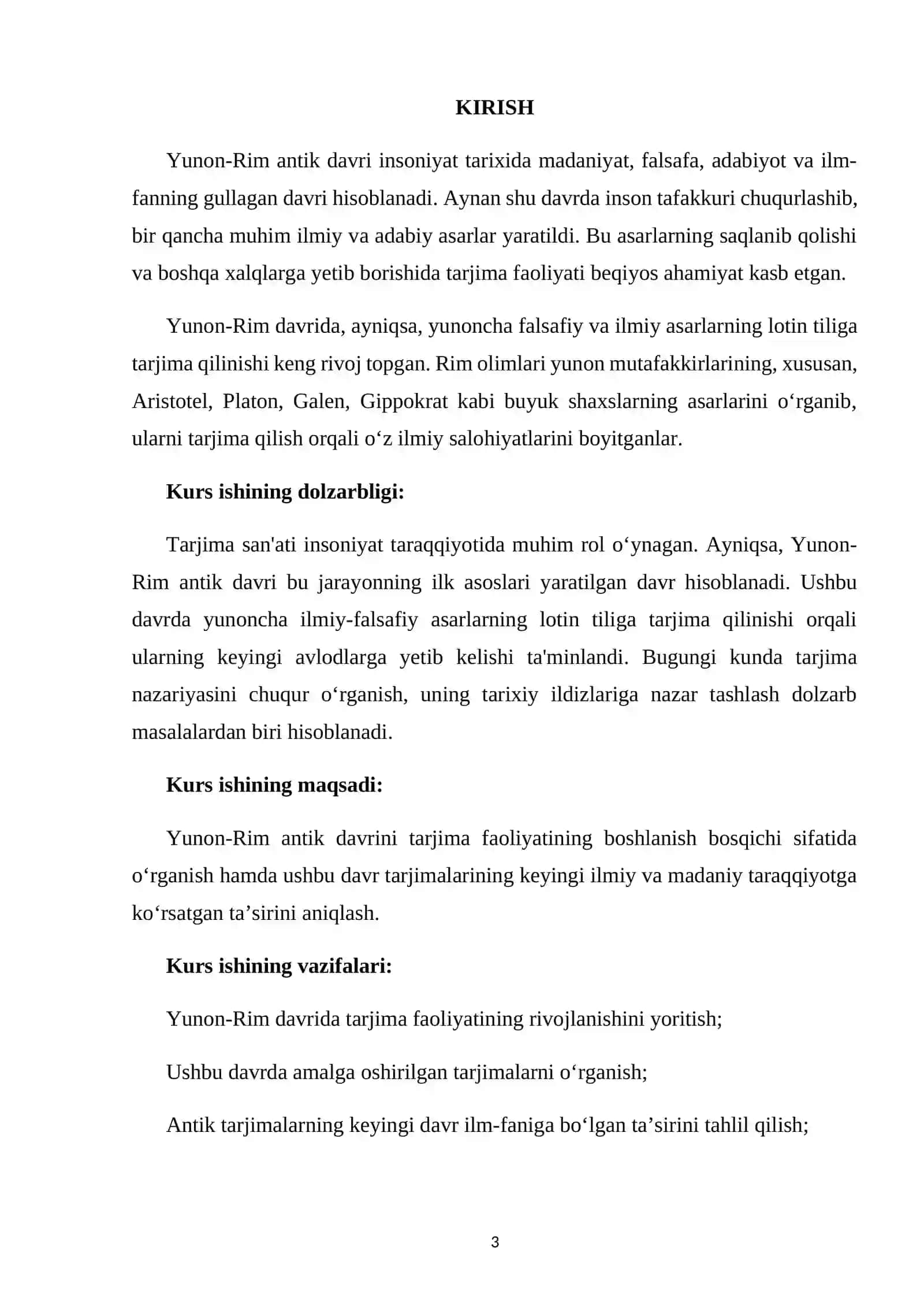 Mavzu: Yunon - rim antik davri tarjima davri sifatida 3