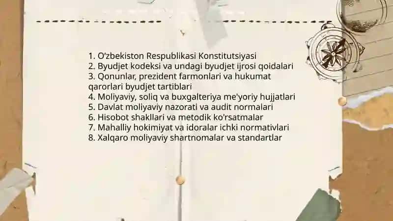 Davlat budjeti ijrosi to'g'risidagi hisobotni tayyorlash va taqdim qilish tartibi 3