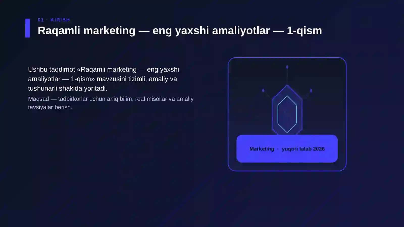 Raqamli marketing — eng yaxshi amaliyotlar — 1-qism 3