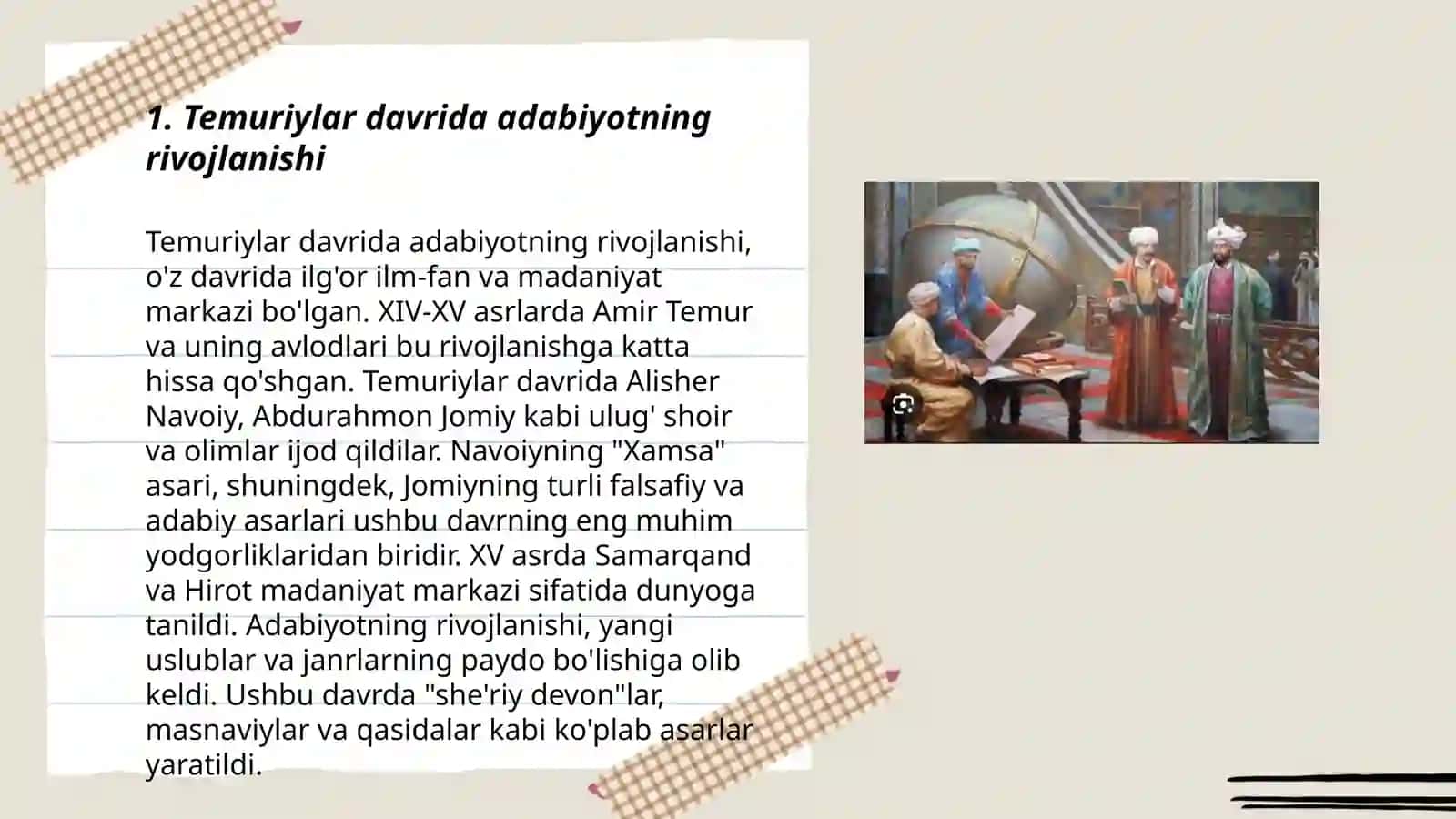 Temuriylar davri adabiyoti 3