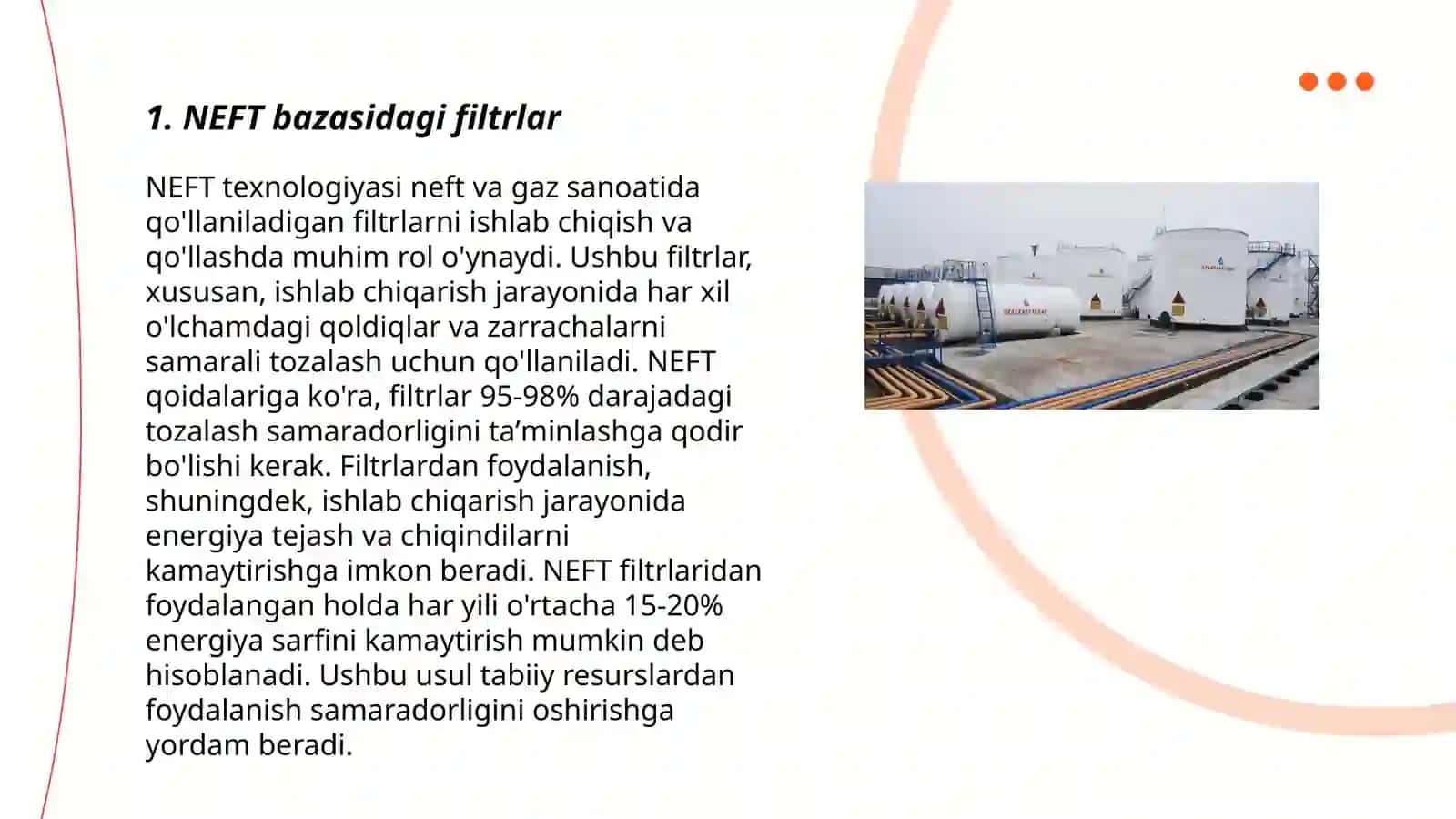 NEFT bazasidagi filtrlar 3