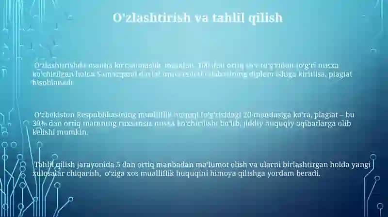 Plagiat (ko‘chirmachilik) va unga yo‘l qo‘ymaslik 3