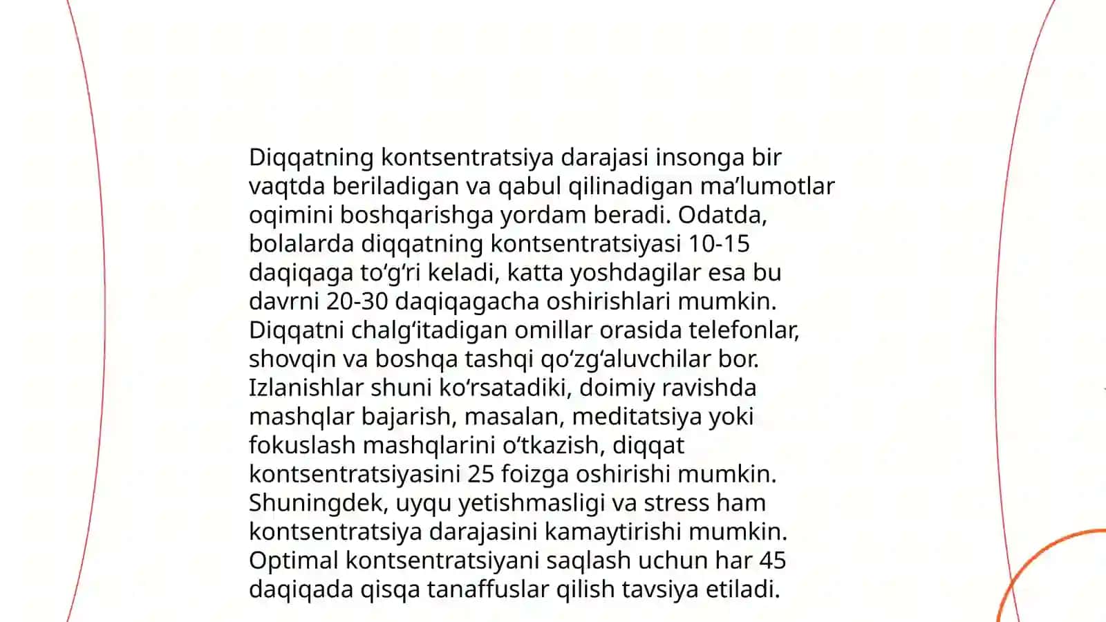 Diqqat xususiyatlari. Idrok etishda fon va figura. Konvergensiya va divergensiya 3