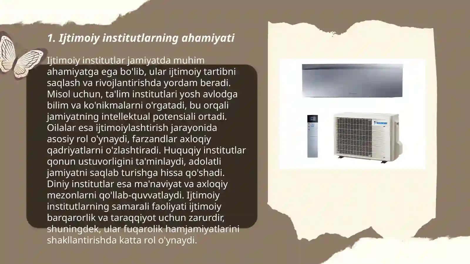 Ijtimoiy institut inson faoliyatining muhim sohalarini tartibga soluvchi obyekt sifatida 3