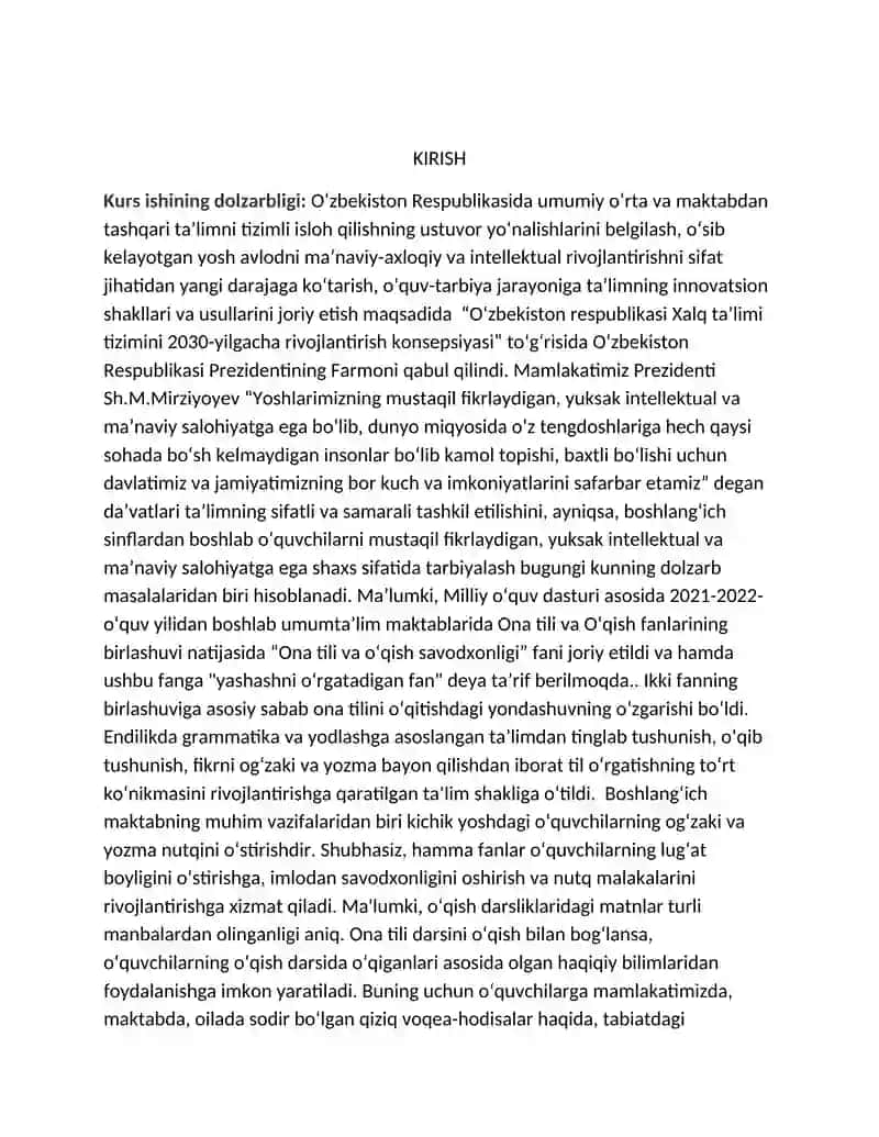 Òqish darslarida "Oltin kuz" mavzusini òrganish 3