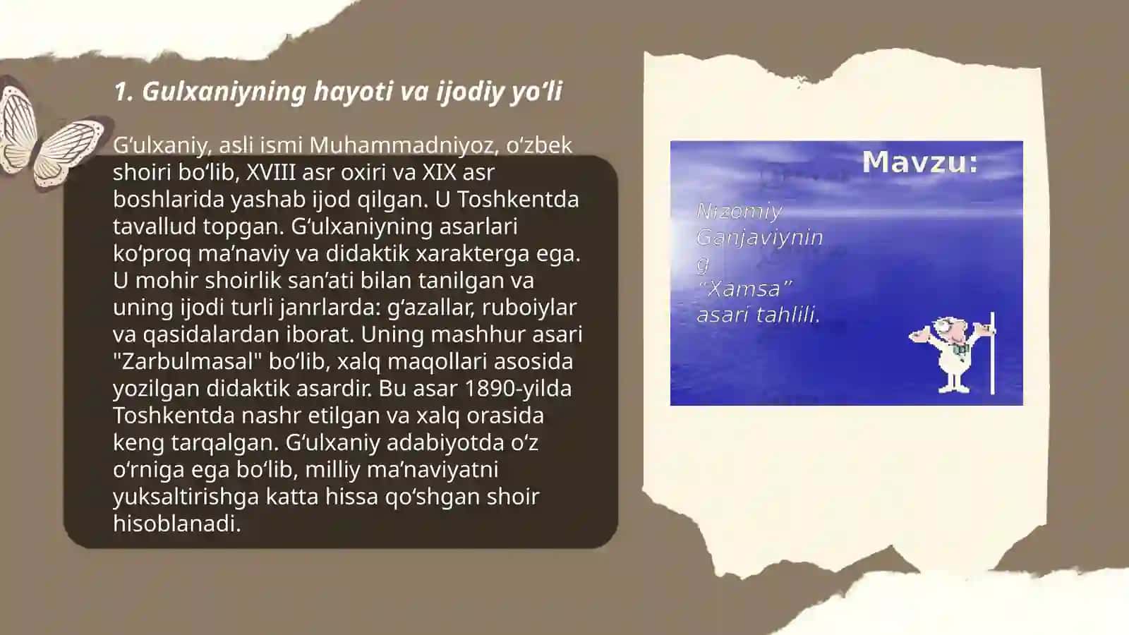 Gulxaniy ijodi va "Zarbulmasal" asari tahlili 3