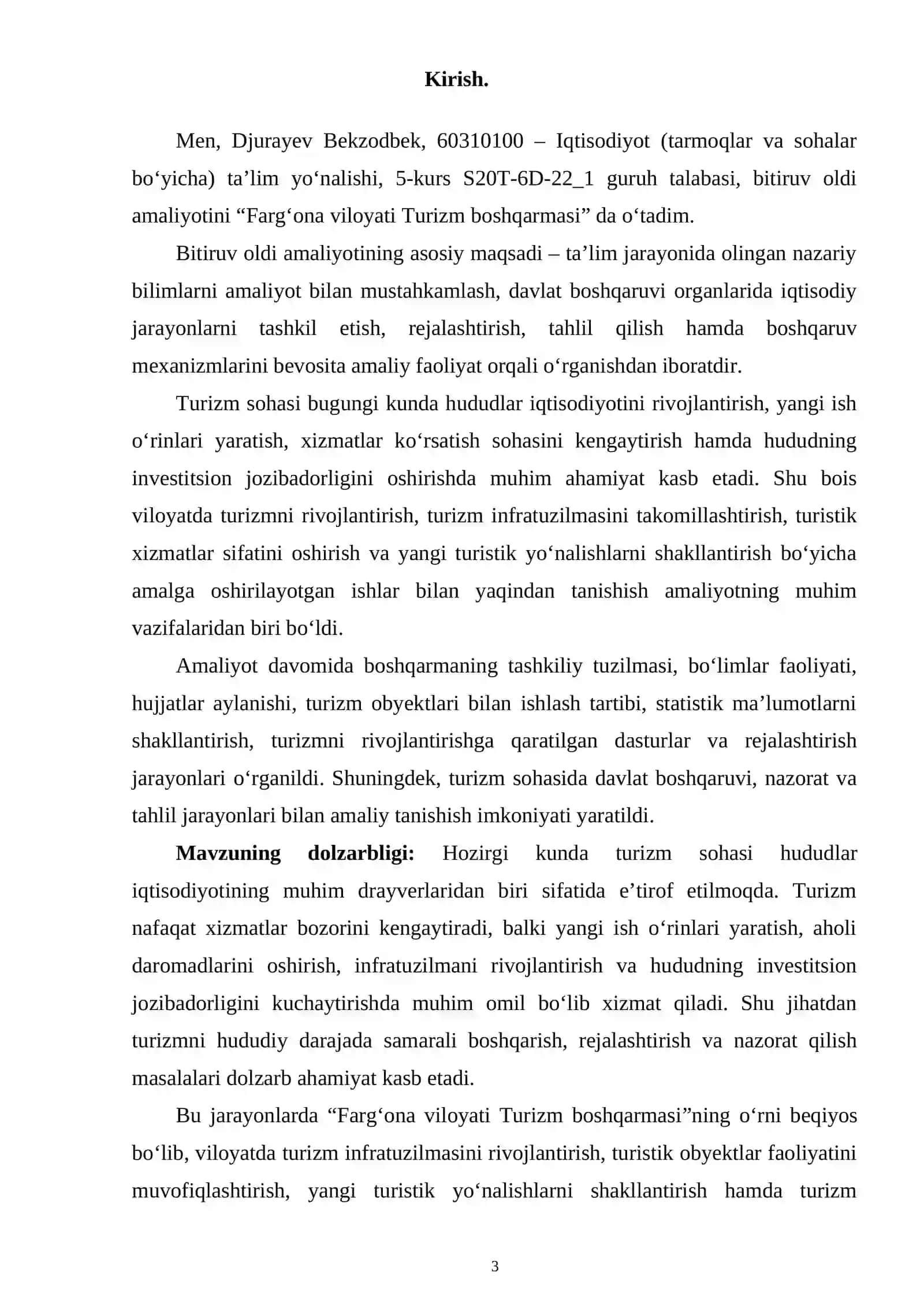 Farg‘ona viloyati, Turizm boshqarmasi. 3