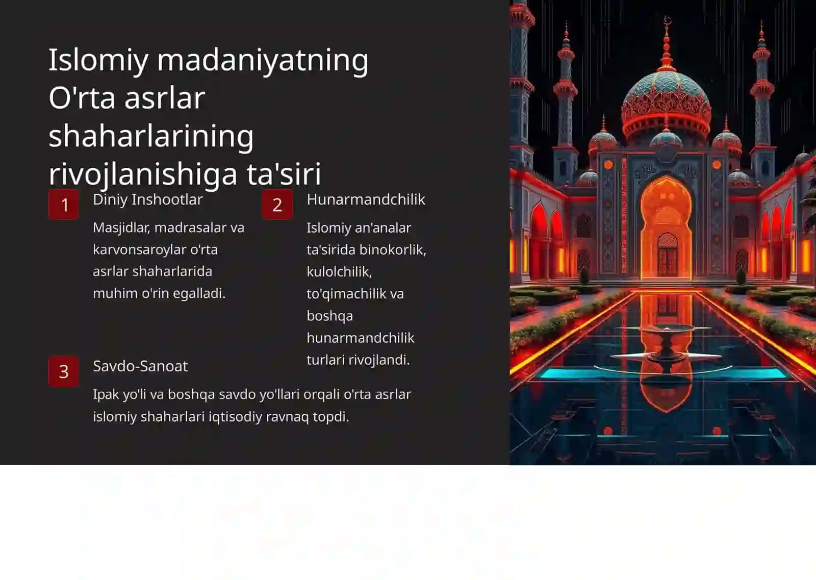 O'rta asrlar shaharlarining shakllanishi va rivojlanishi 3